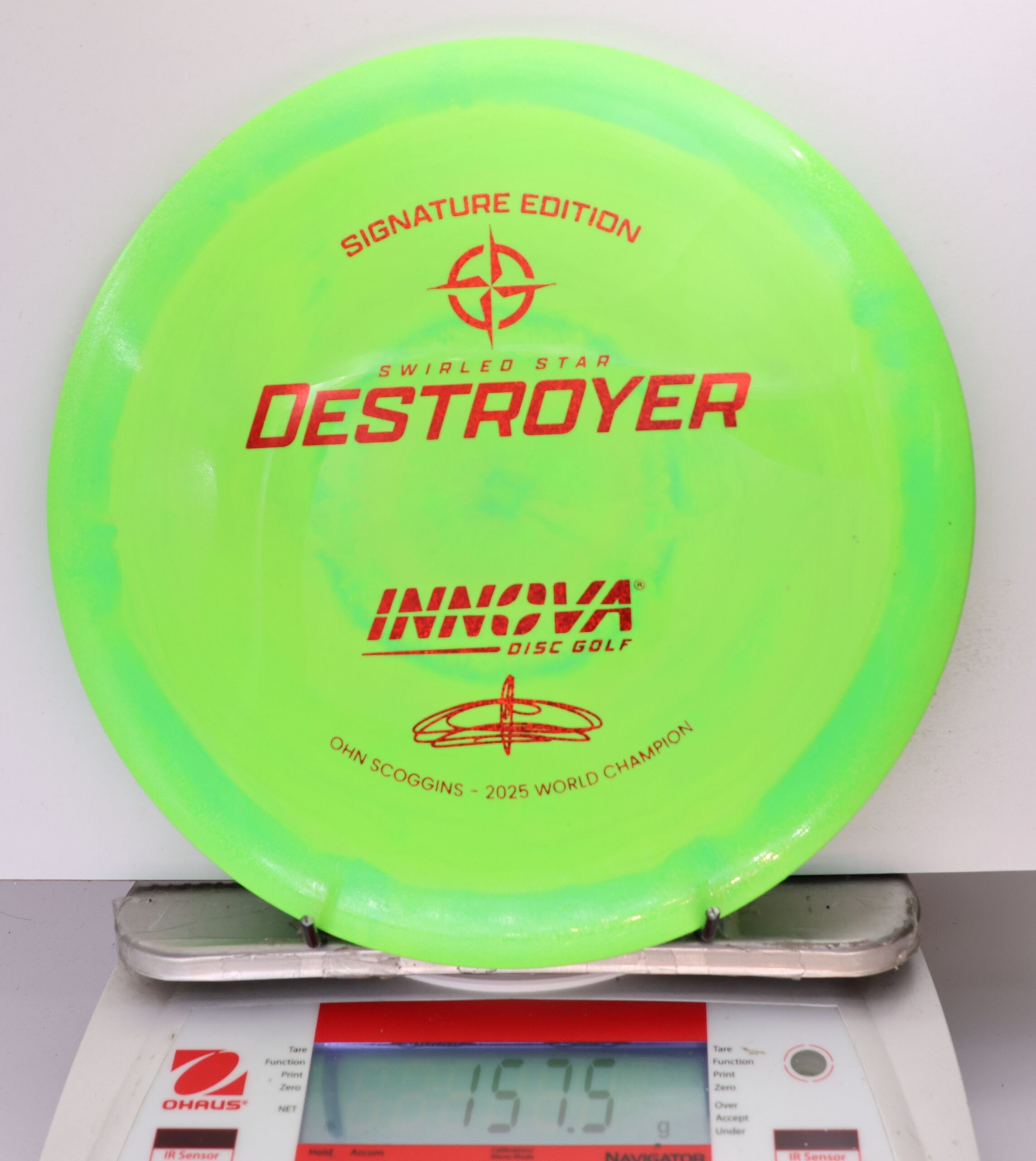 697197 Swirled Star Destroyer, Ohn Scoggins 2025 FPO World Champion - #60 Green, 158