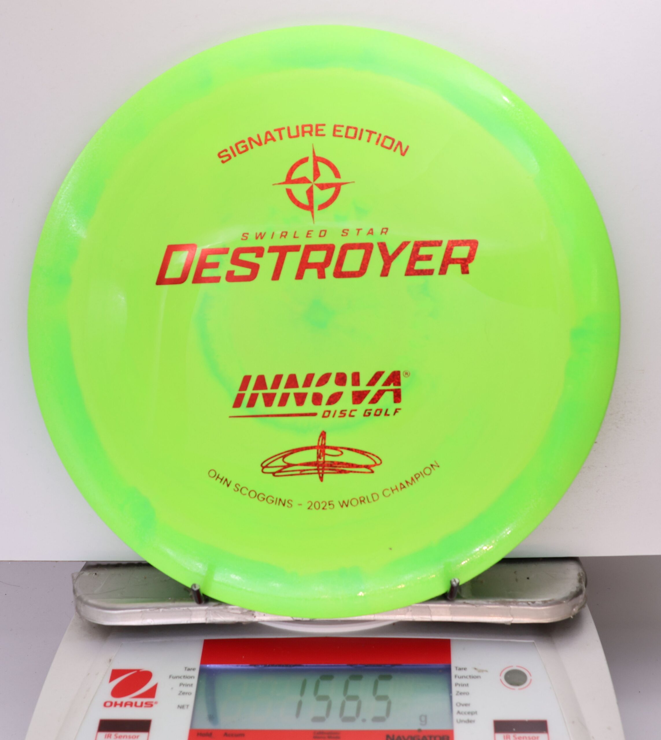 697198 Swirled Star Destroyer, Ohn Scoggins 2025 FPO World Champion - #61 Green, 157
