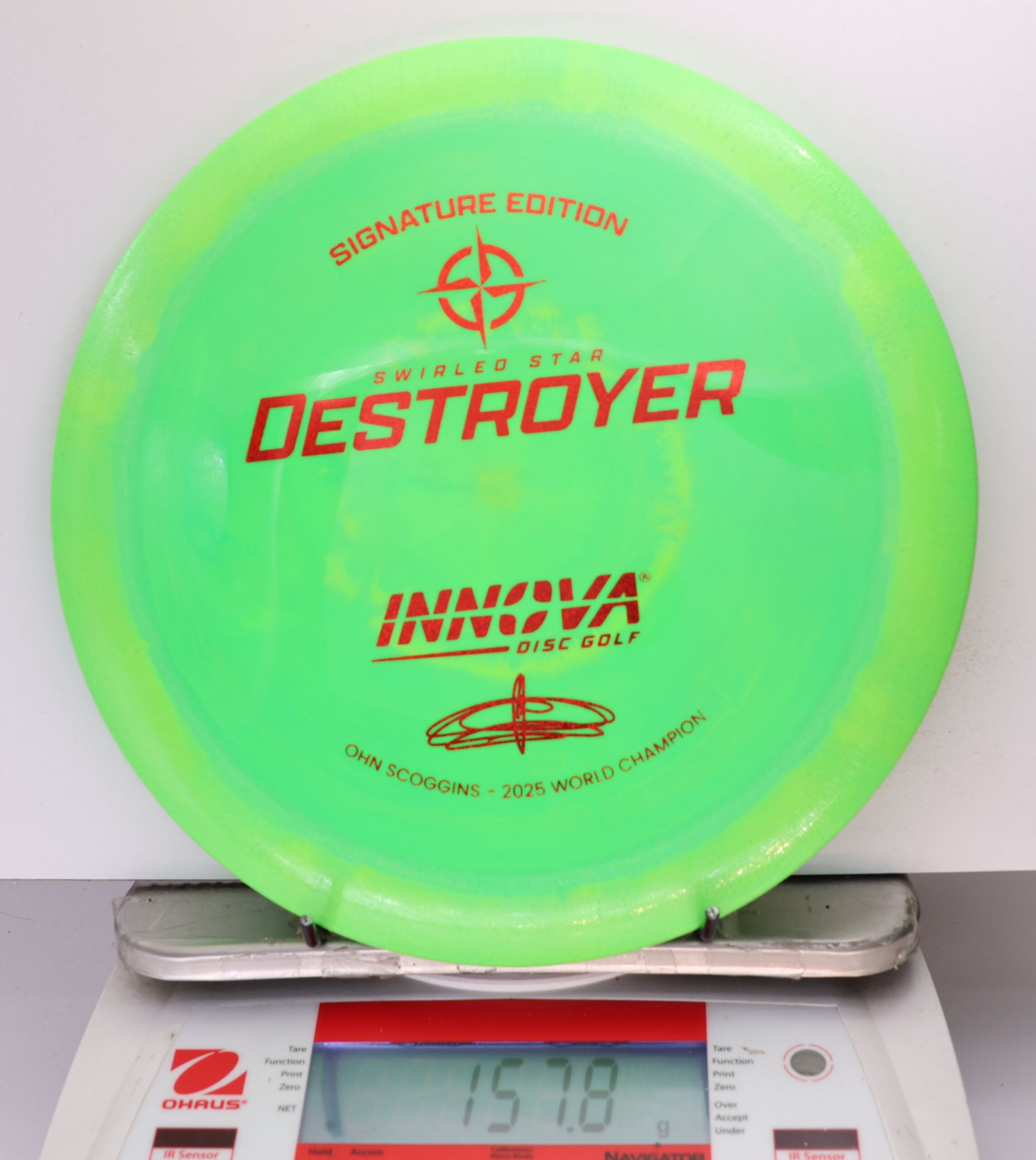 697204 Swirled Star Destroyer, Ohn Scoggins 2025 FPO World Champion - #62 Green, 158