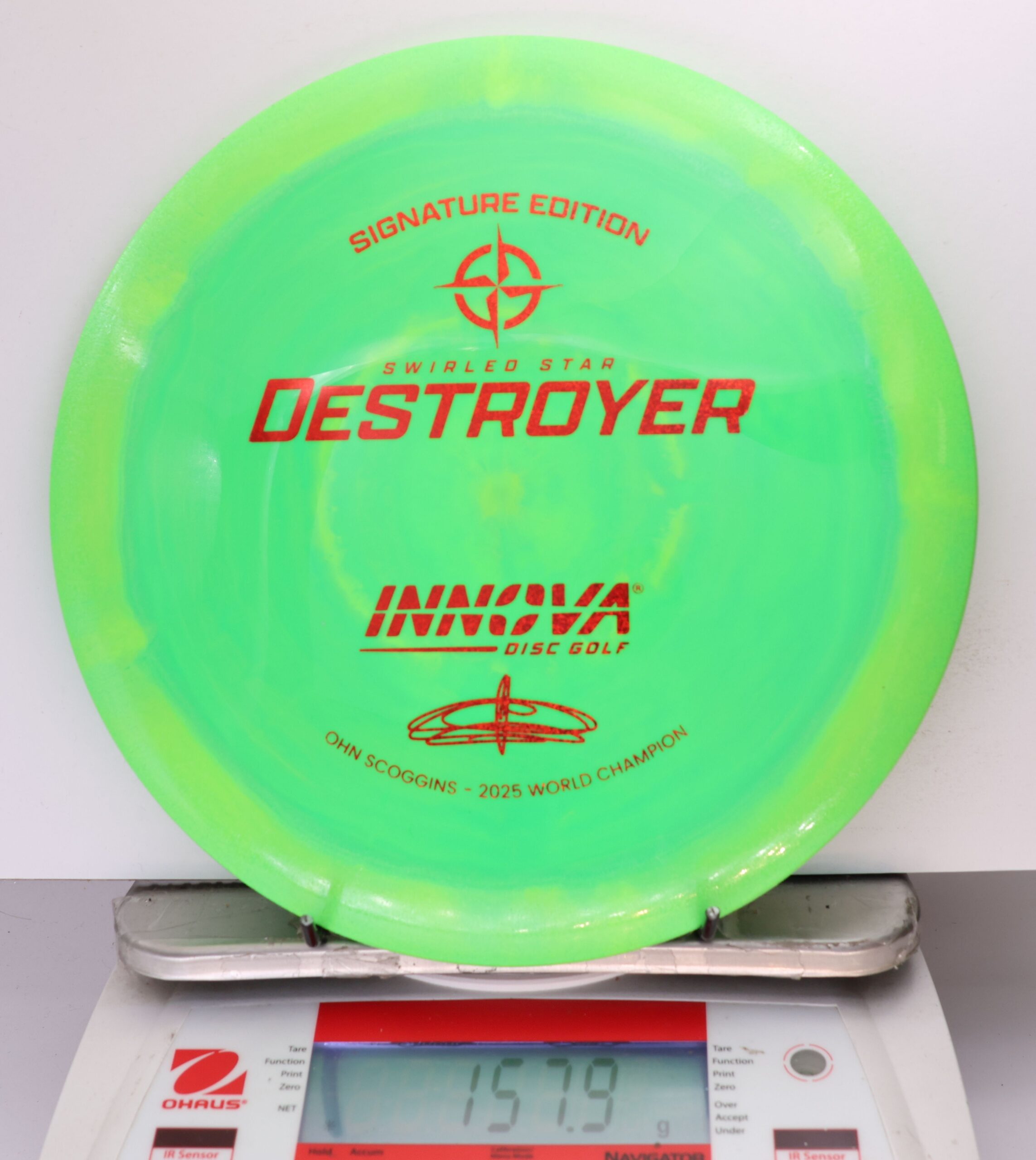 697205 Swirled Star Destroyer, Ohn Scoggins 2025 FPO World Champion - #63 Green, 158