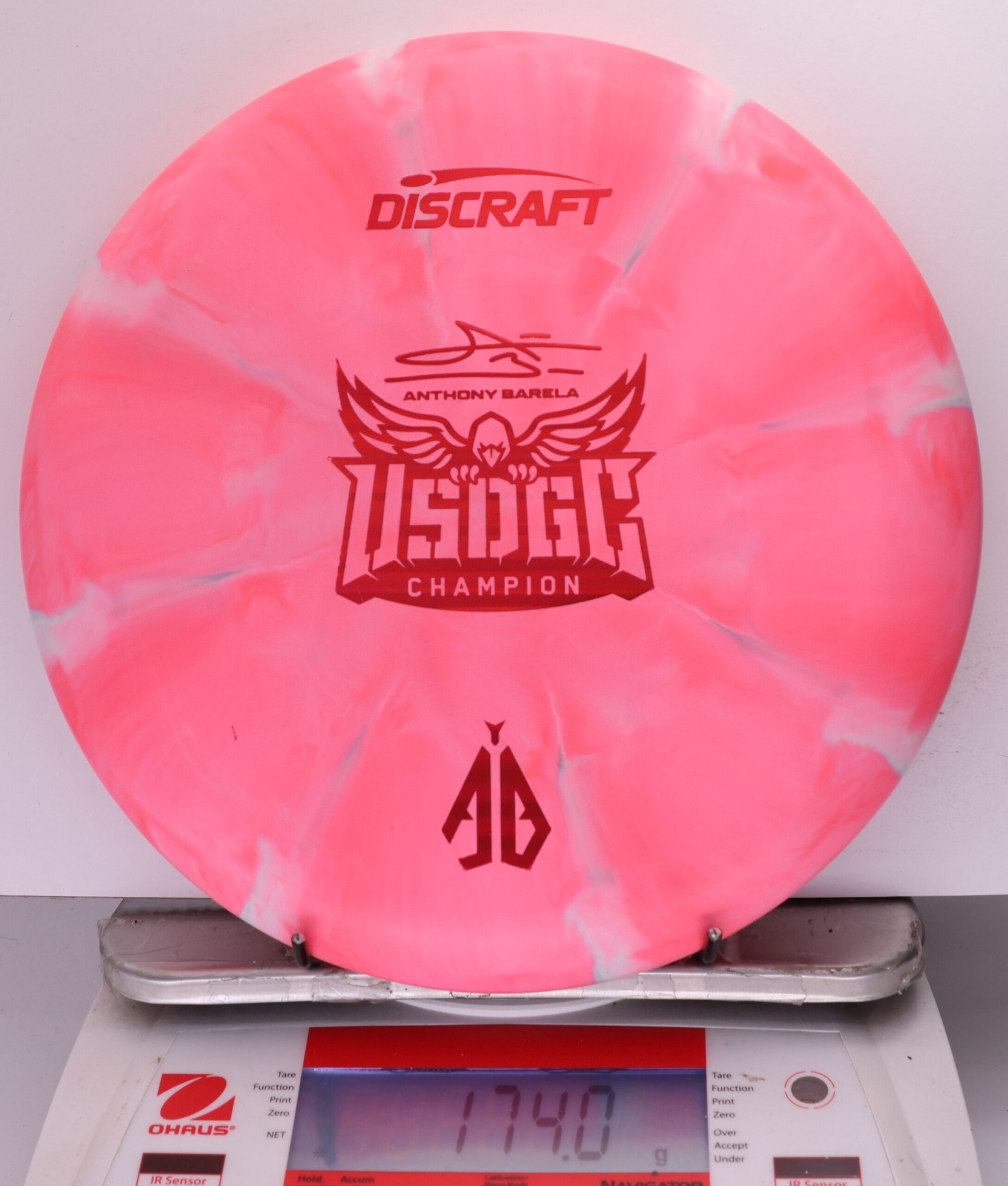 697826 Crazy Tuff Swirl Focus, Anthony Barela 2025 USDGC Champion - #34 Pink, 174