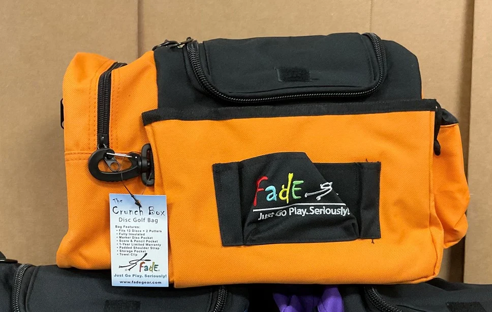 699459 Fade Crunch Box Disc Golf Bag - Orange