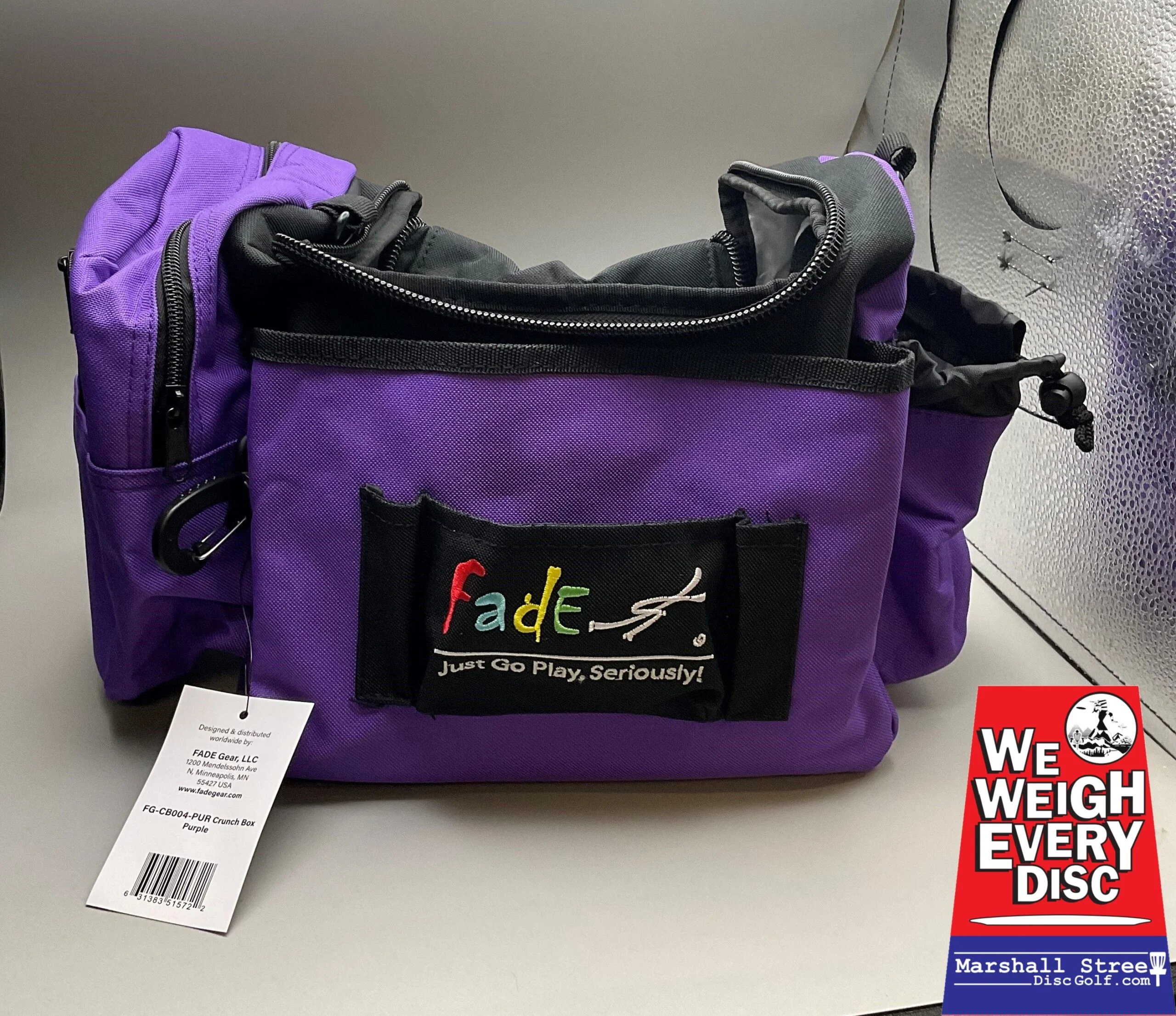 699461 Fade Crunch Box Disc Golf Bag - Purple