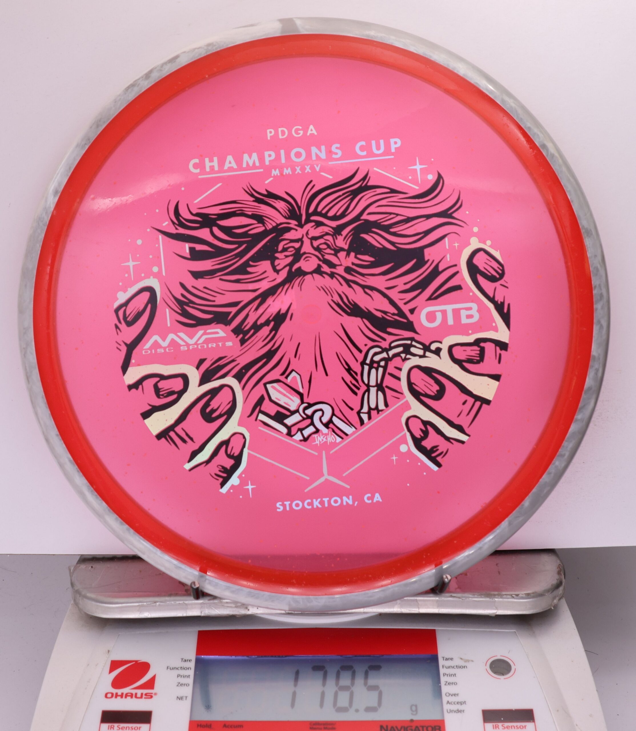 699598 Particle Glow Proton Hex, PDGA Champions Cup 2025 - #364 Gray-Pink, 179