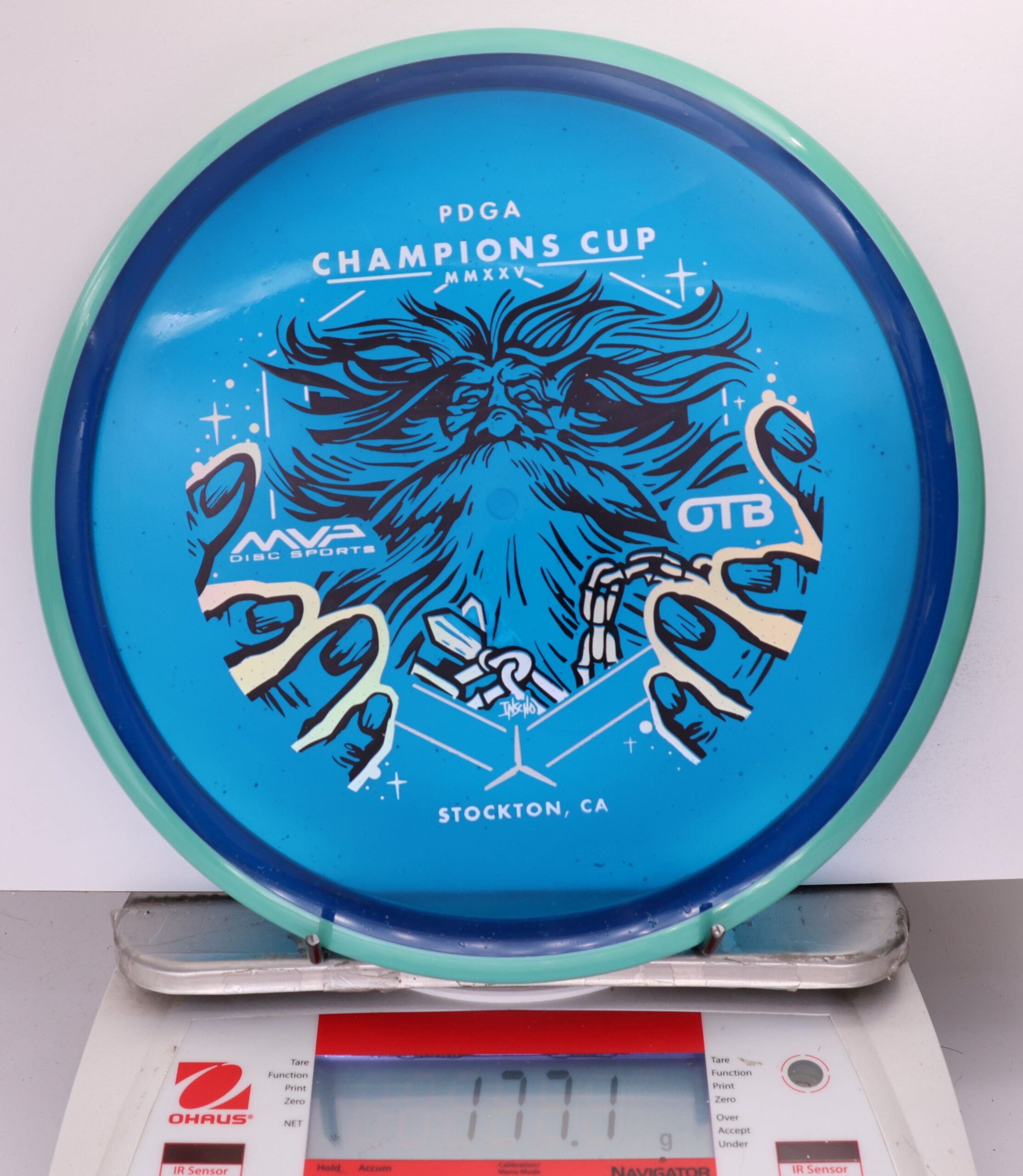 699611 Particle Glow Proton Hex, PDGA Champions Cup 2025 - #367 Teal-Blue, 177