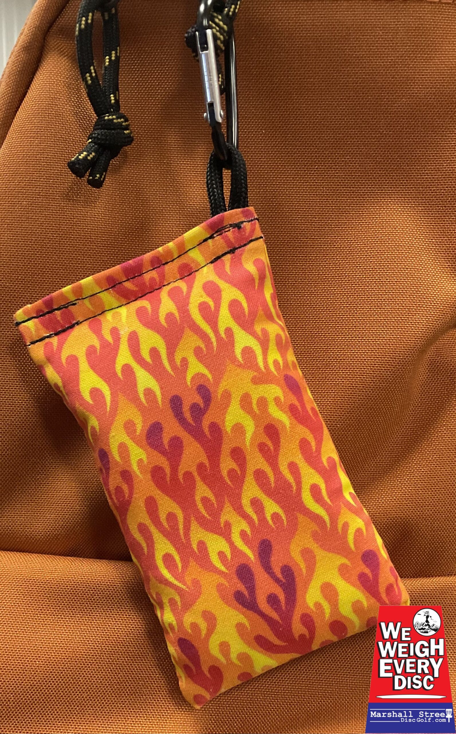 711645 Chalky Bags with Carabiner - Fire-Orange, Chalky Bags