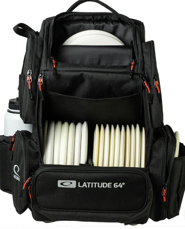 721370 Latitude 64 Luxury E5 Backpack - Black, 20+Discs