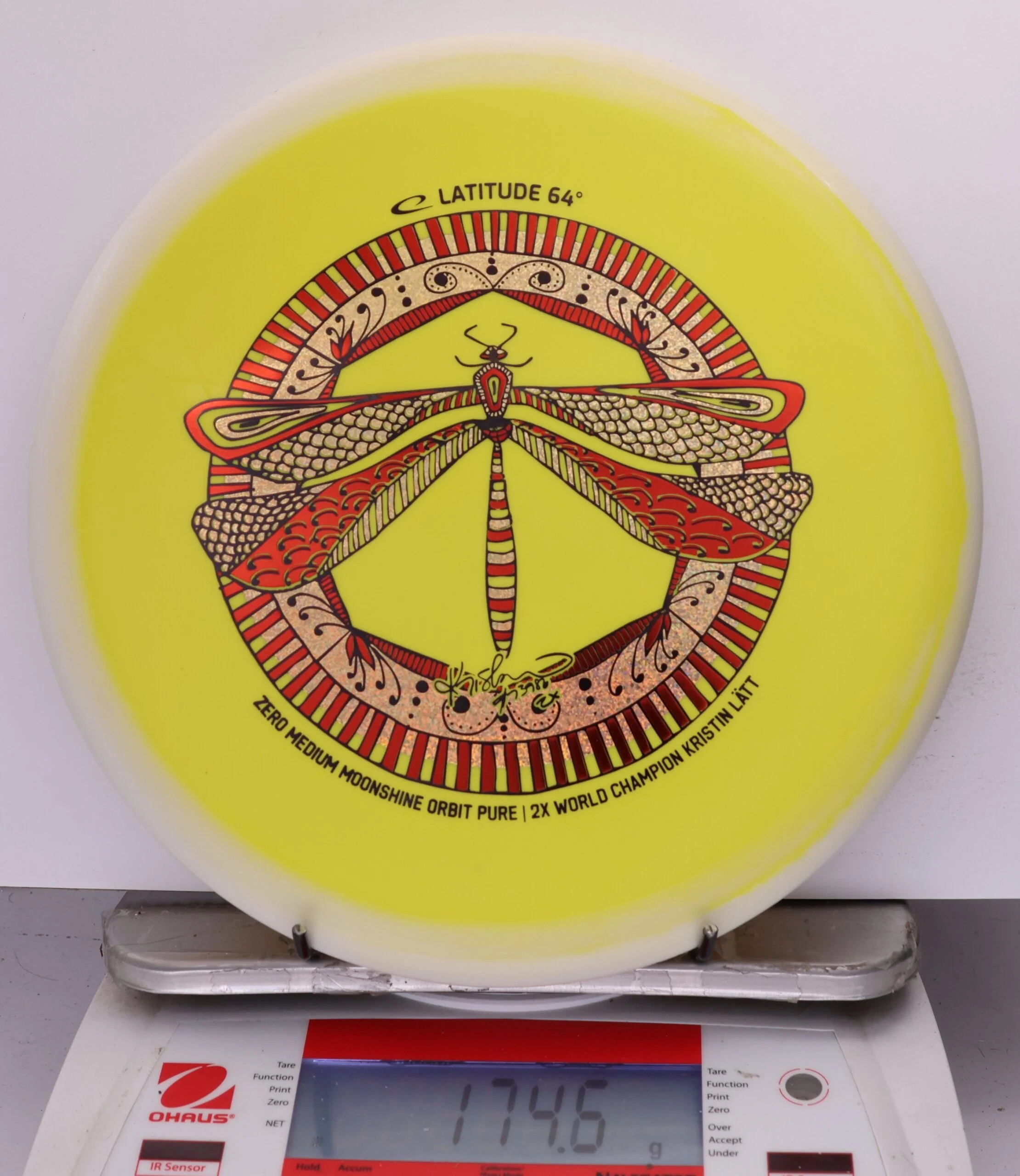 723306 Zero Medium Orbit Moonshine Pure, Kristin Latt 2026 Team Series - #16 White-Yellow, 175