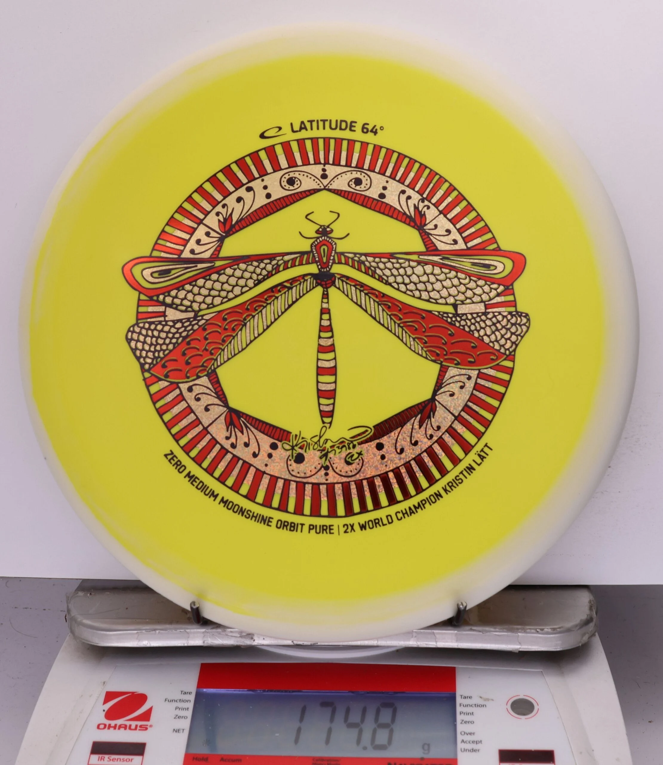723309 Zero Medium Orbit Moonshine Pure, Kristin Latt 2026 Team Series - #19 White-Yellow, 175