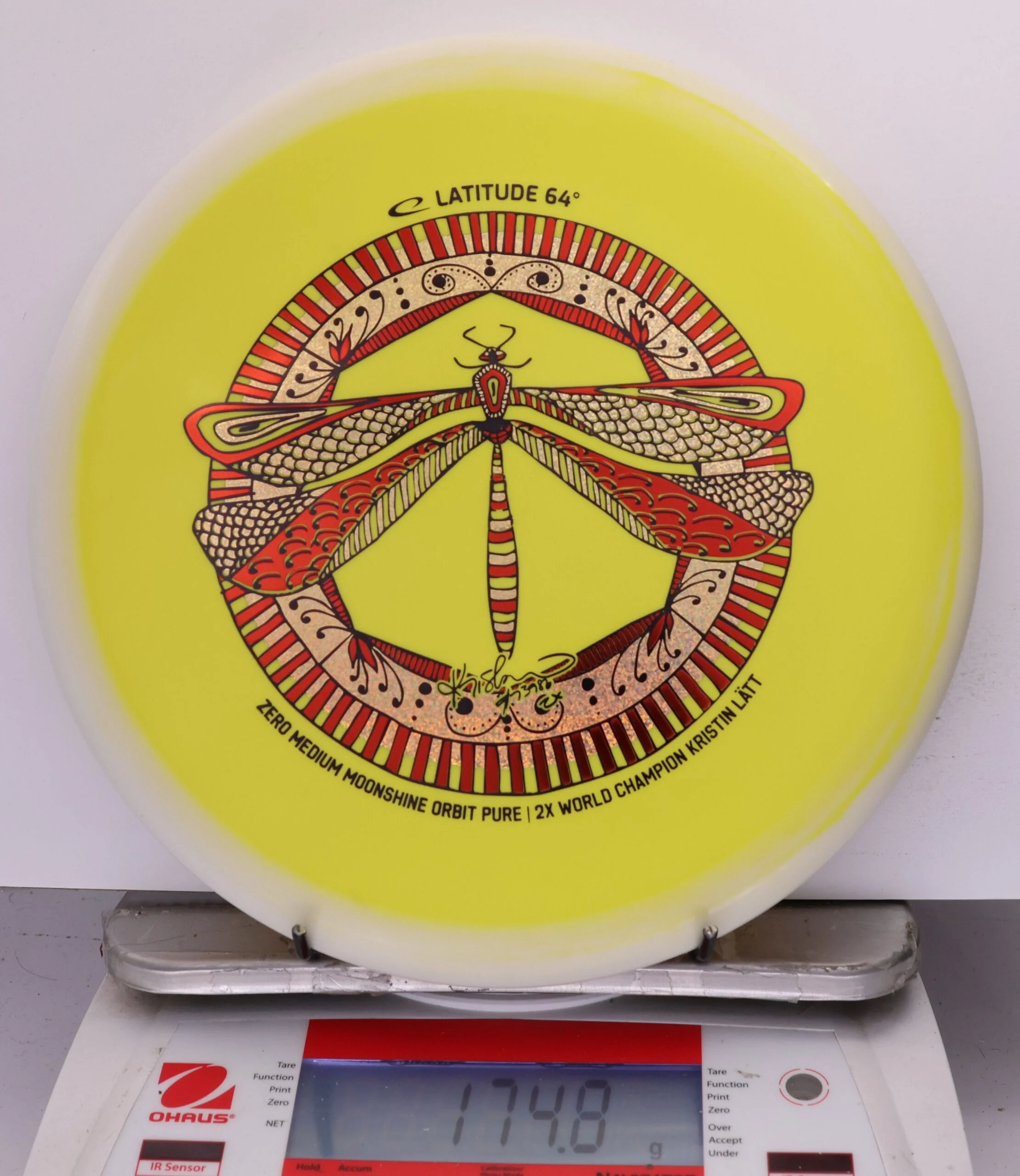 723310 Zero Medium Orbit Moonshine Pure, Kristin Latt 2026 Team Series - #20 White-Yellow, 175
