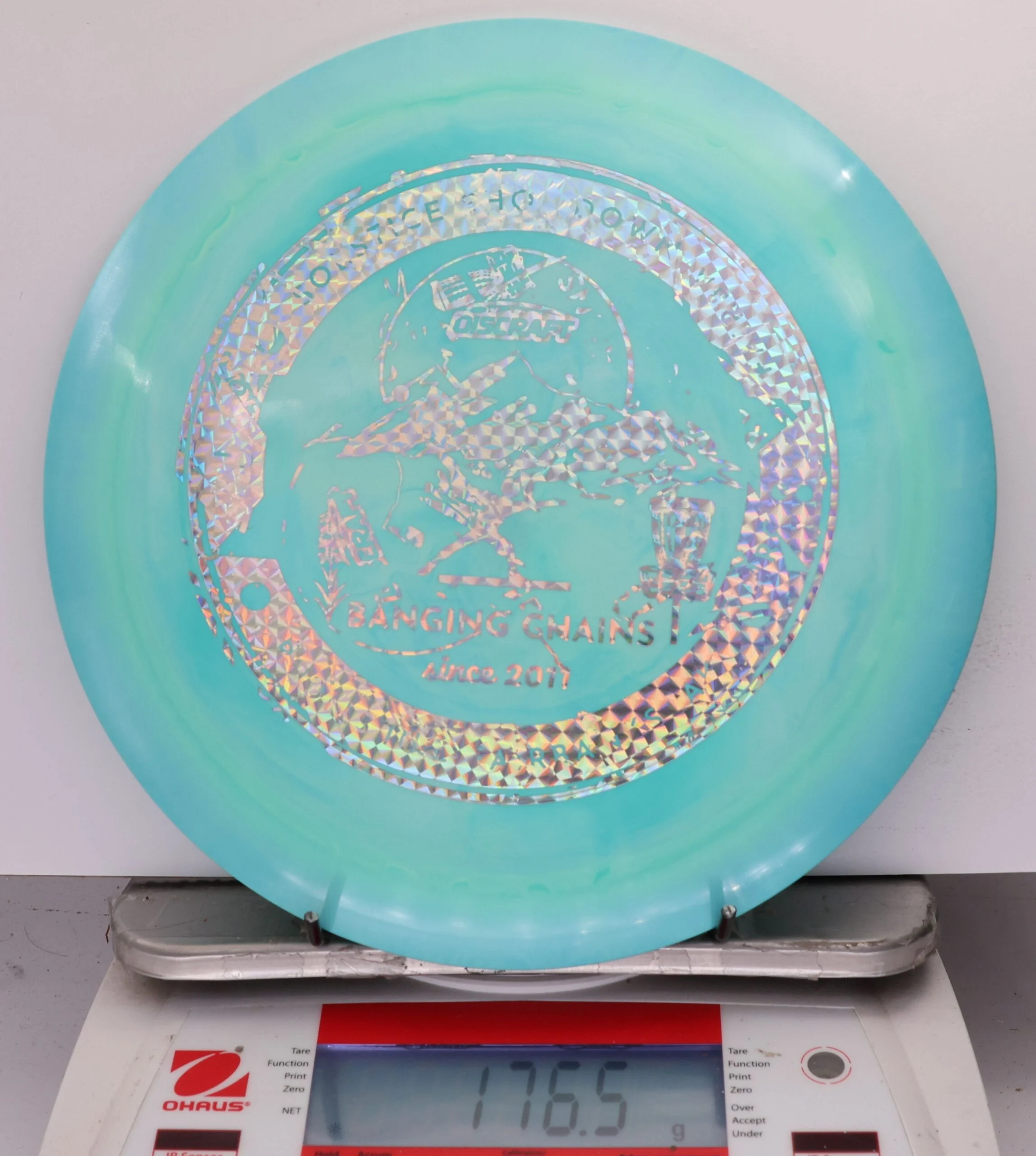 725412 X-Out ESP Hades, Paul McBeth - #300 LtBlueTeal, 177