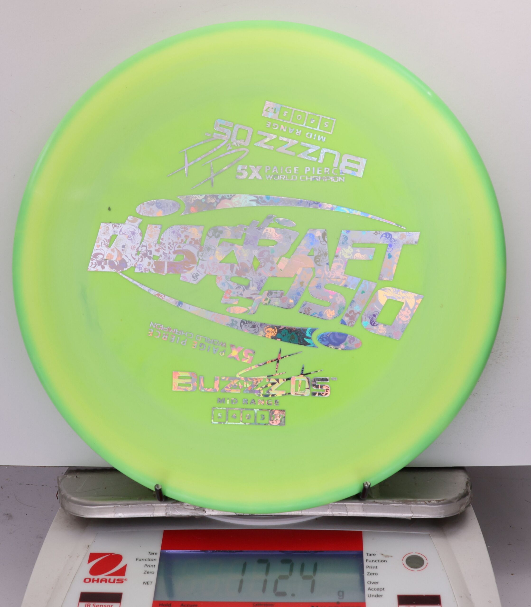 726012 X-Out ESP Buzzz OS, Paige Pierce 5X - #308 GreenYellow, 172
