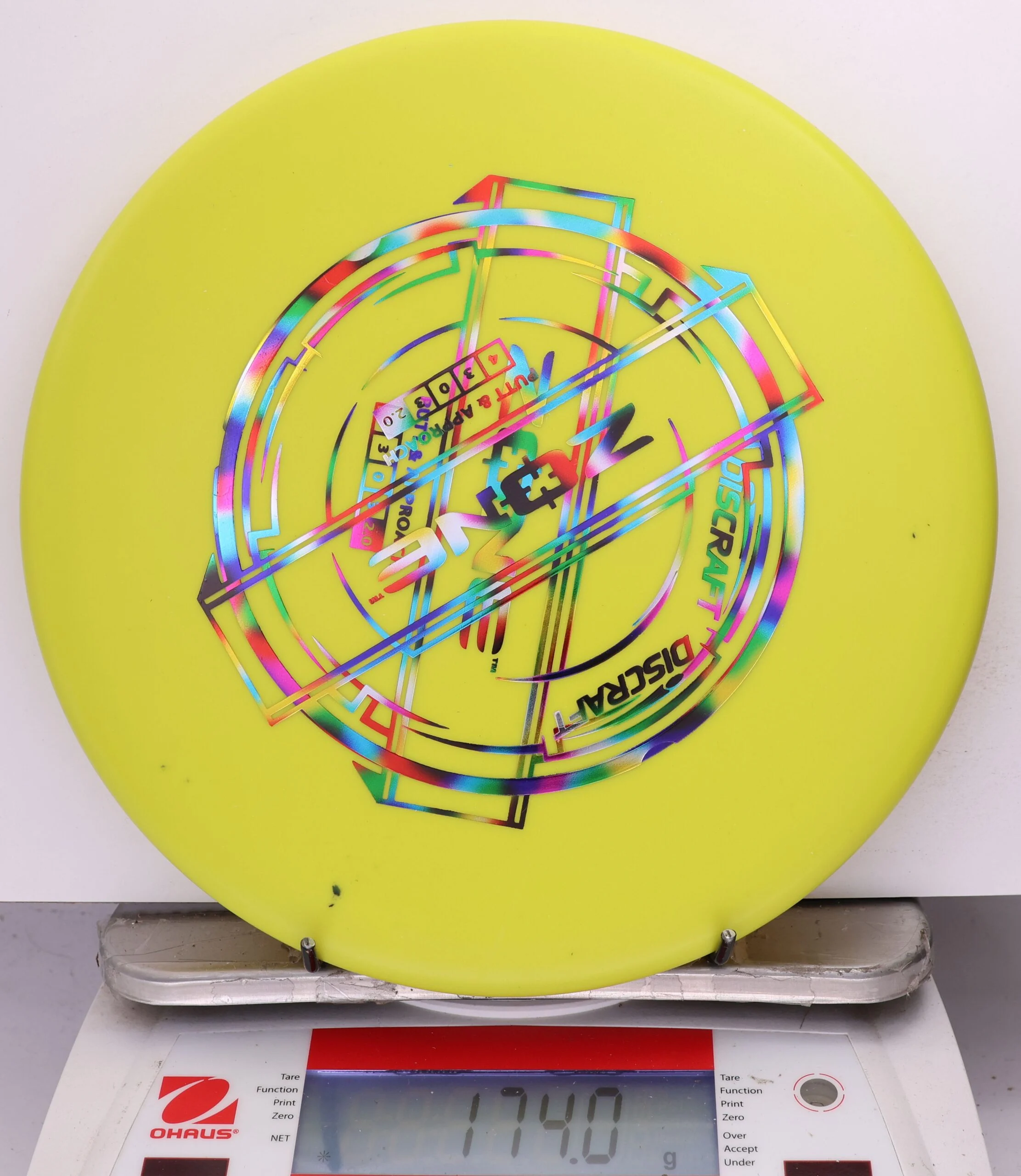 730046 X-Out Putter Line Hard Zone - #306 Yellow, 174