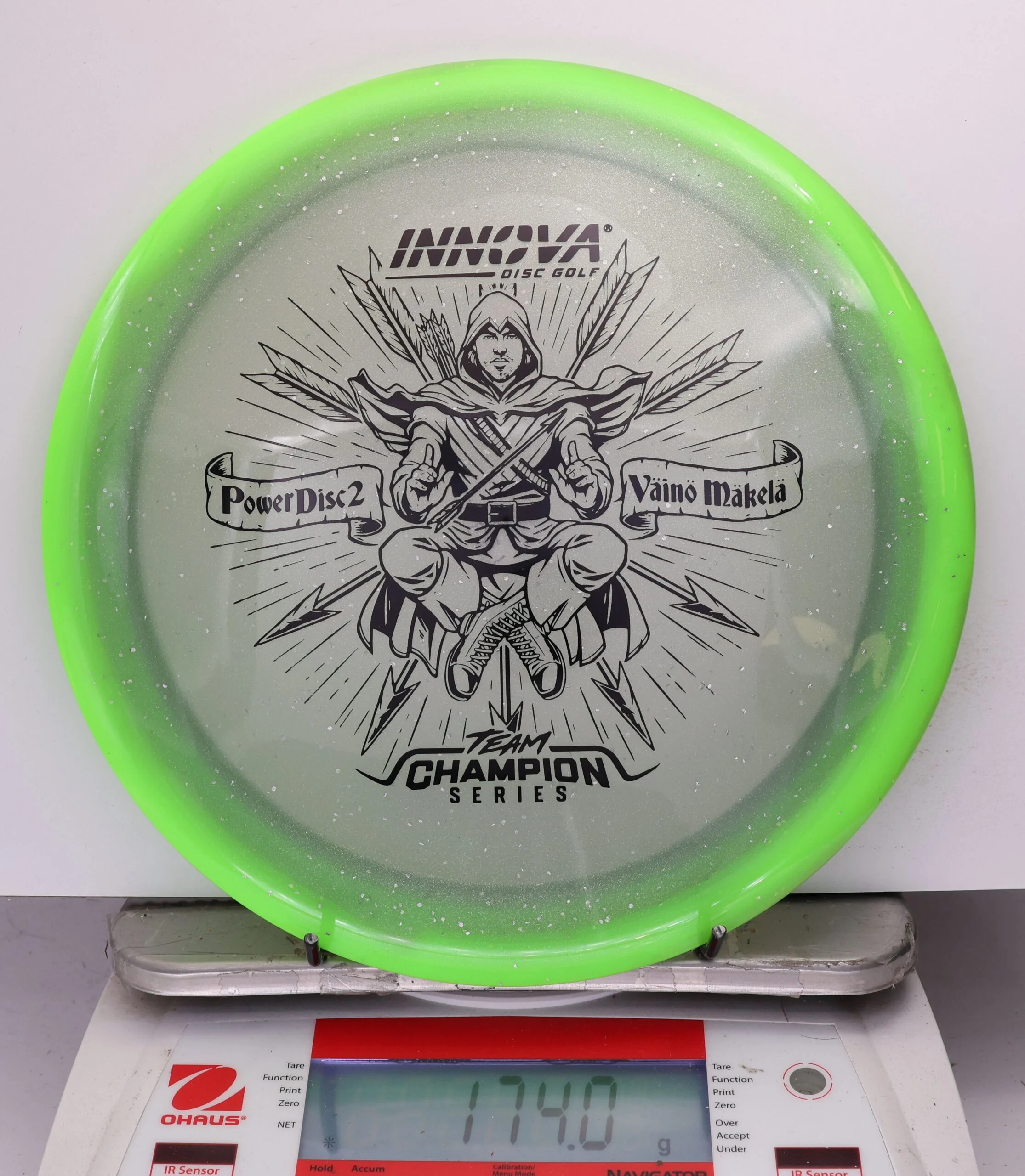 735226 Moondust Halo Champion Power Disc 2, Vaino Makela 2026 Tour Series - #775 NGreen-Gray, 174