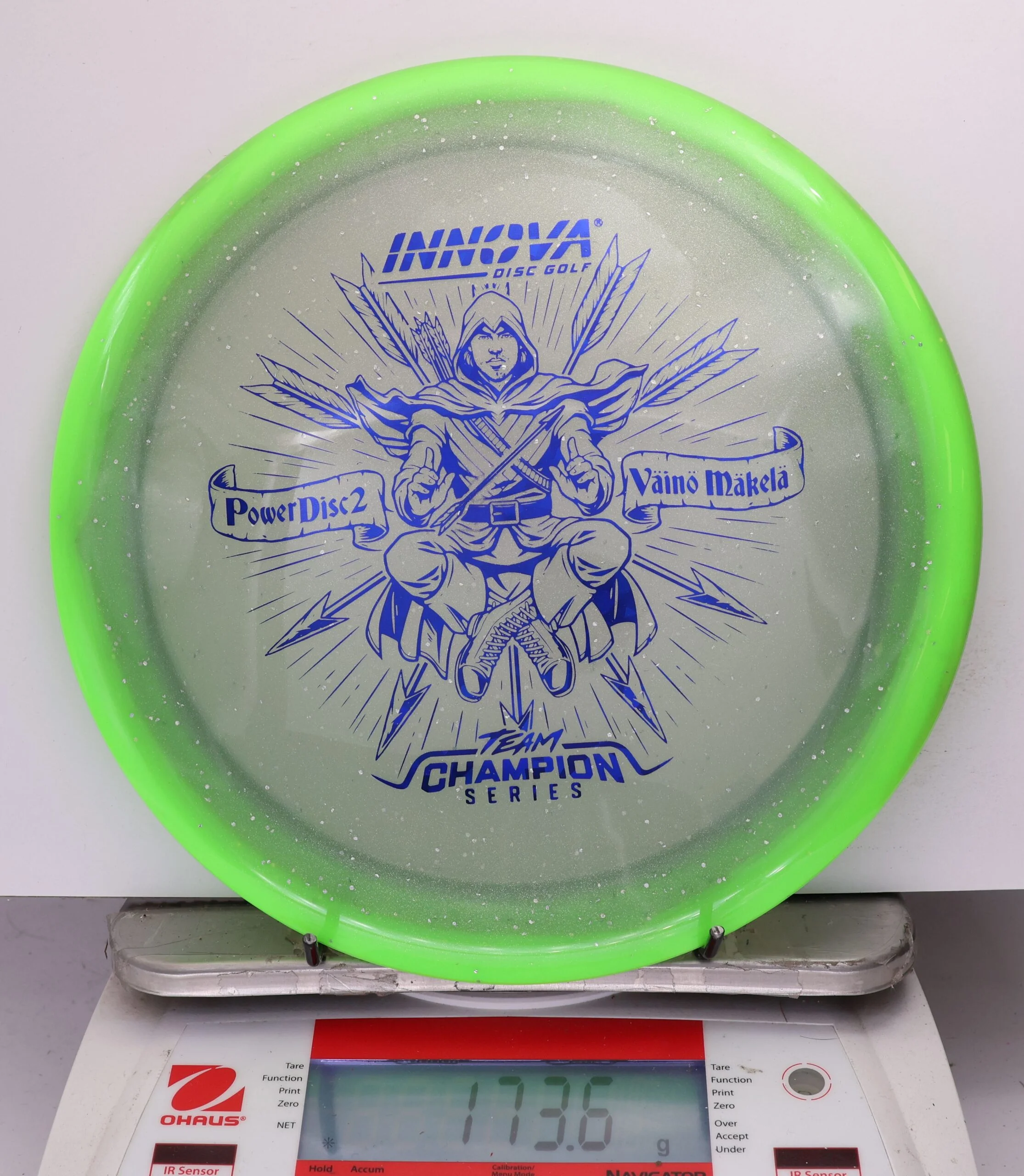 735227 Moondust Halo Champion Power Disc 2, Vaino Makela 2026 Tour Series - #776 NGreen-Gray, 174