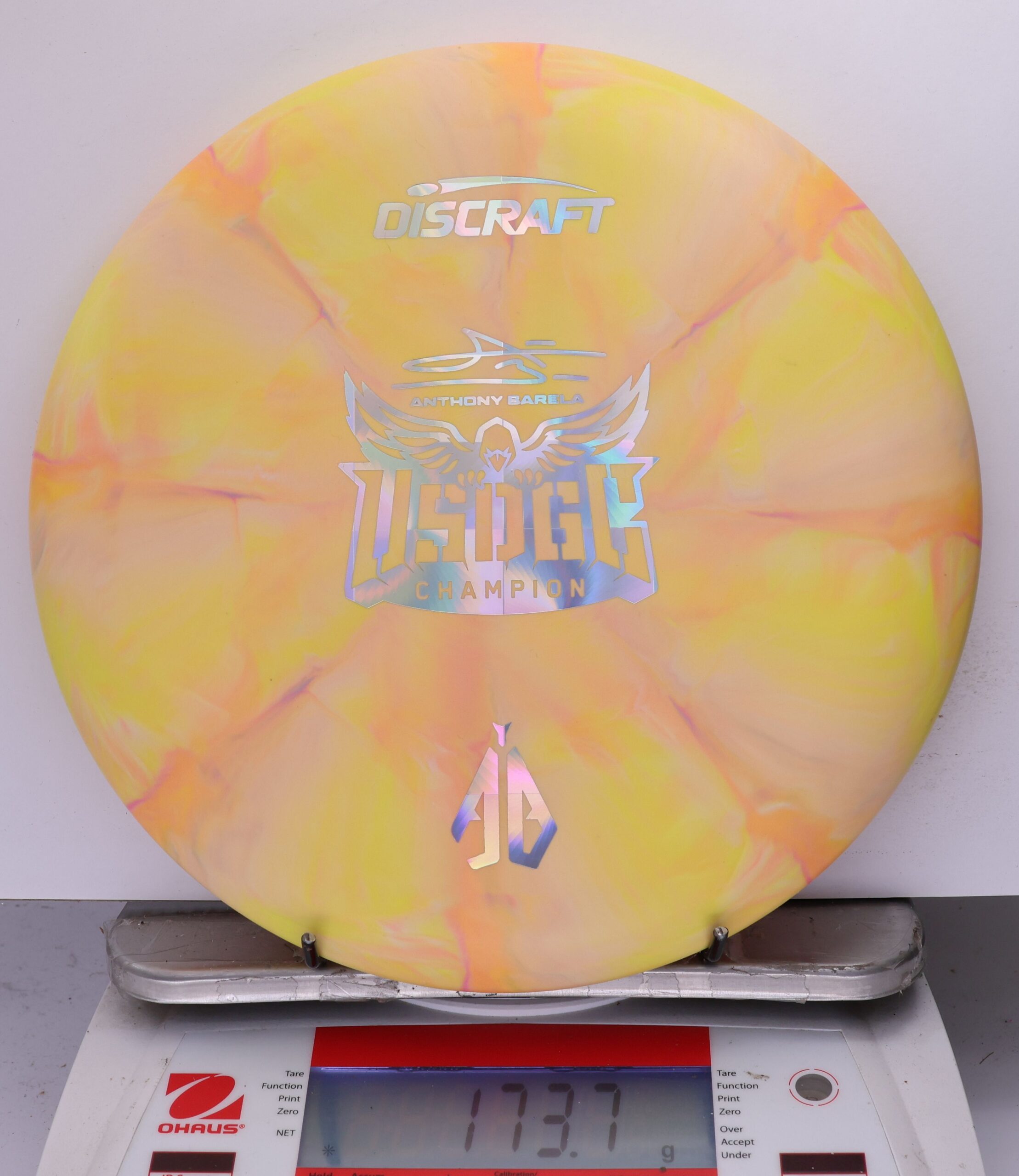 755608 Crazy Tuff Swirl Focus, Anthony Barela 2025 USDGC Champion - #46 YellowPeach, 174