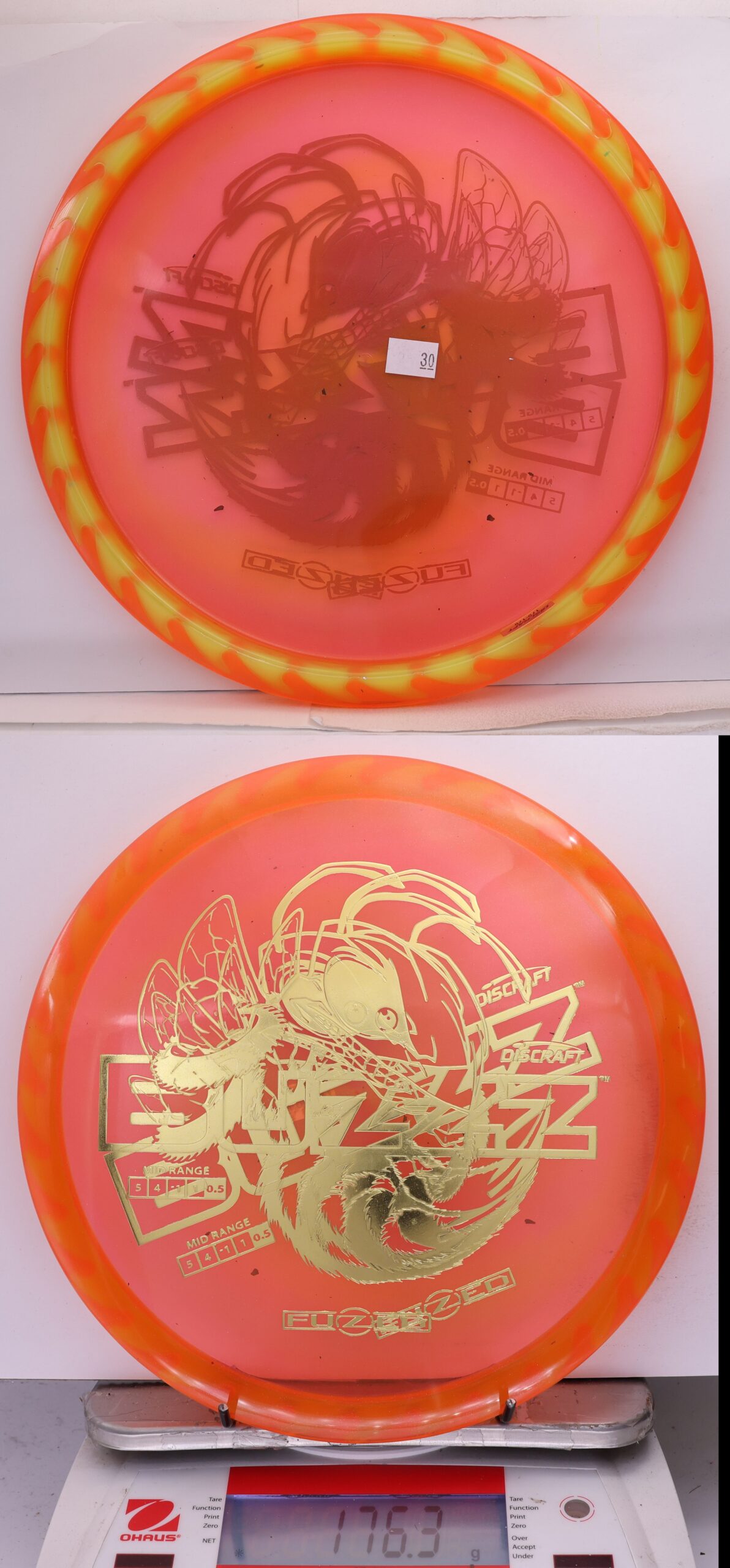 756168 X-Out Fuzed Line Buzzz - Buzzzsaw - #30 PnkOrng-Yellow, 176