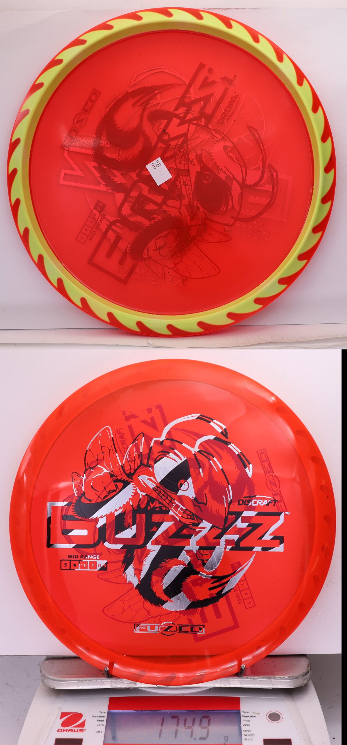 756170 X-Out Fuzed Line Buzzz - Buzzzsaw - #32 Red-Yellow, 175