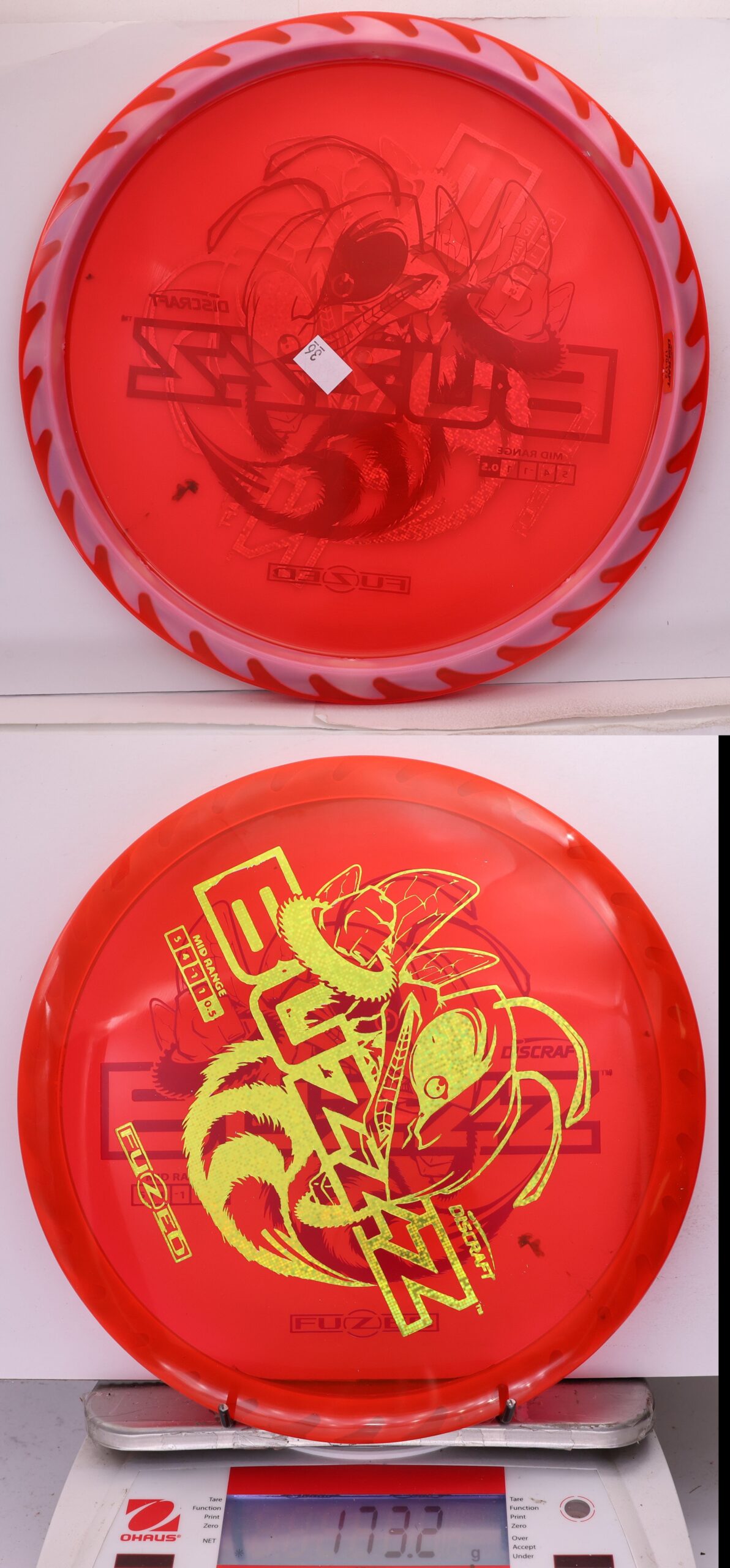 756217 X-Out Fuzed Line Buzzz - Buzzzsaw - #36 Red-Mauve, 173