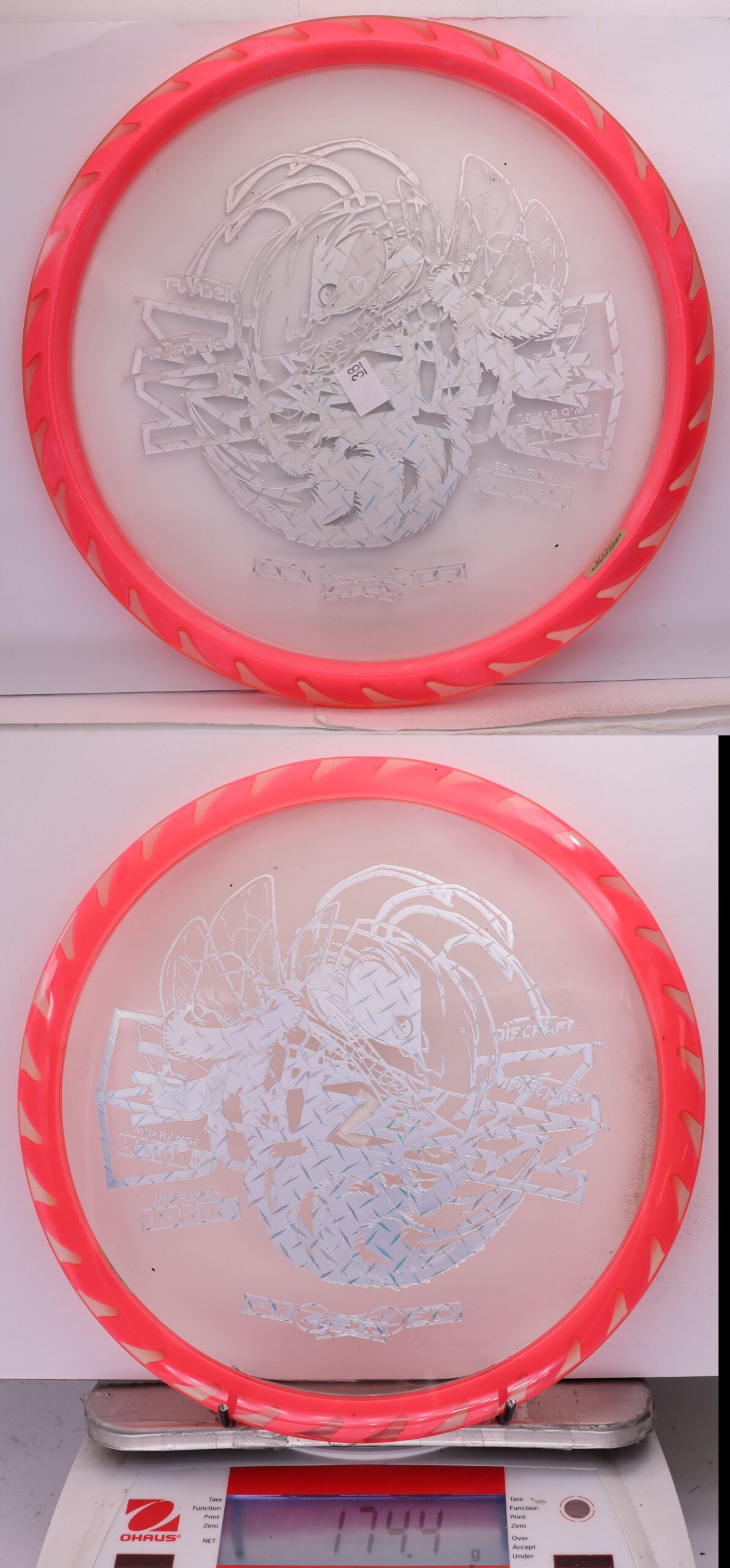 756219 X-Out Fuzed Line Buzzz - Buzzzsaw - #38 Clear-Red, 174