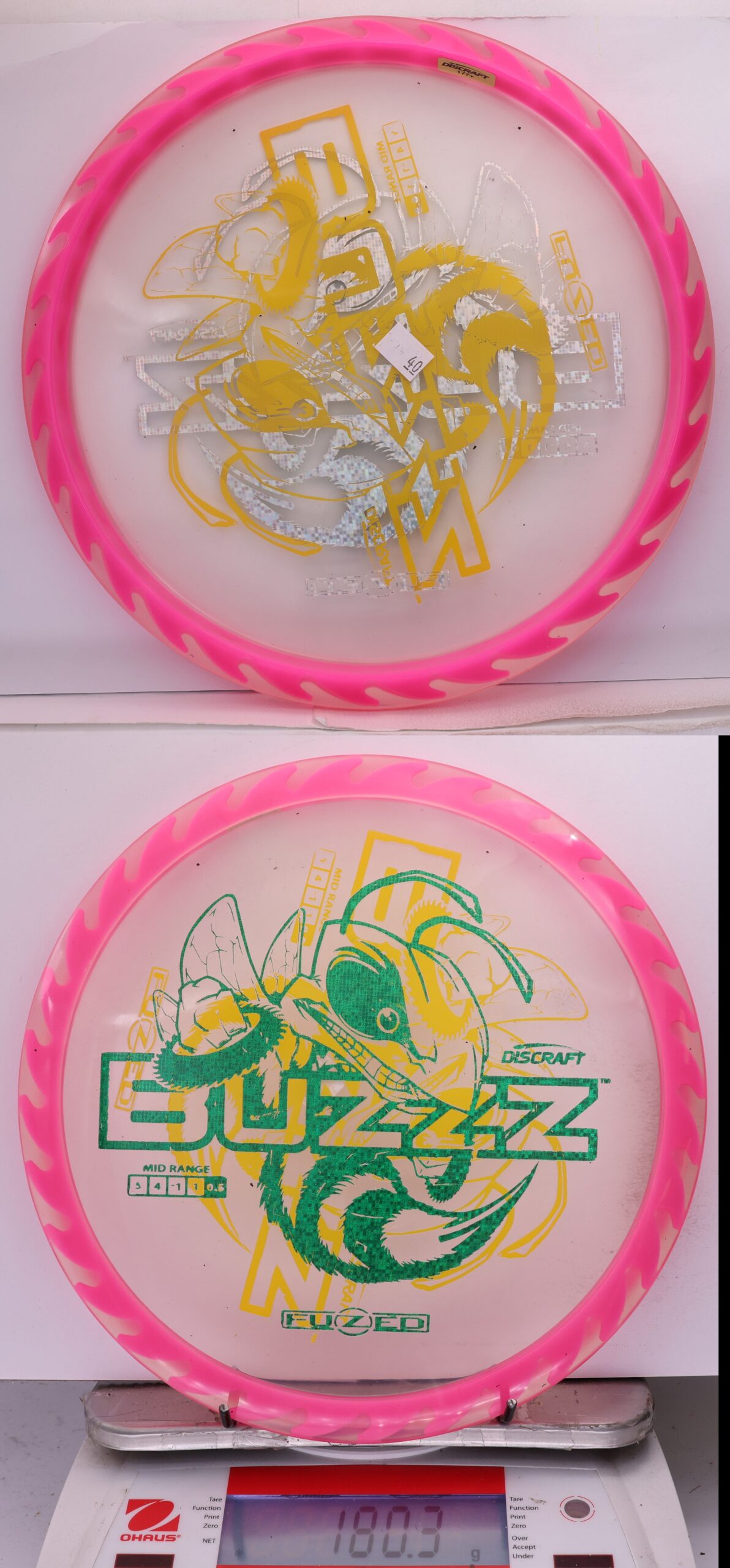 756264 X-Out Fuzed Line Buzzz - Buzzzsaw - #40 Clear-Pink, 180