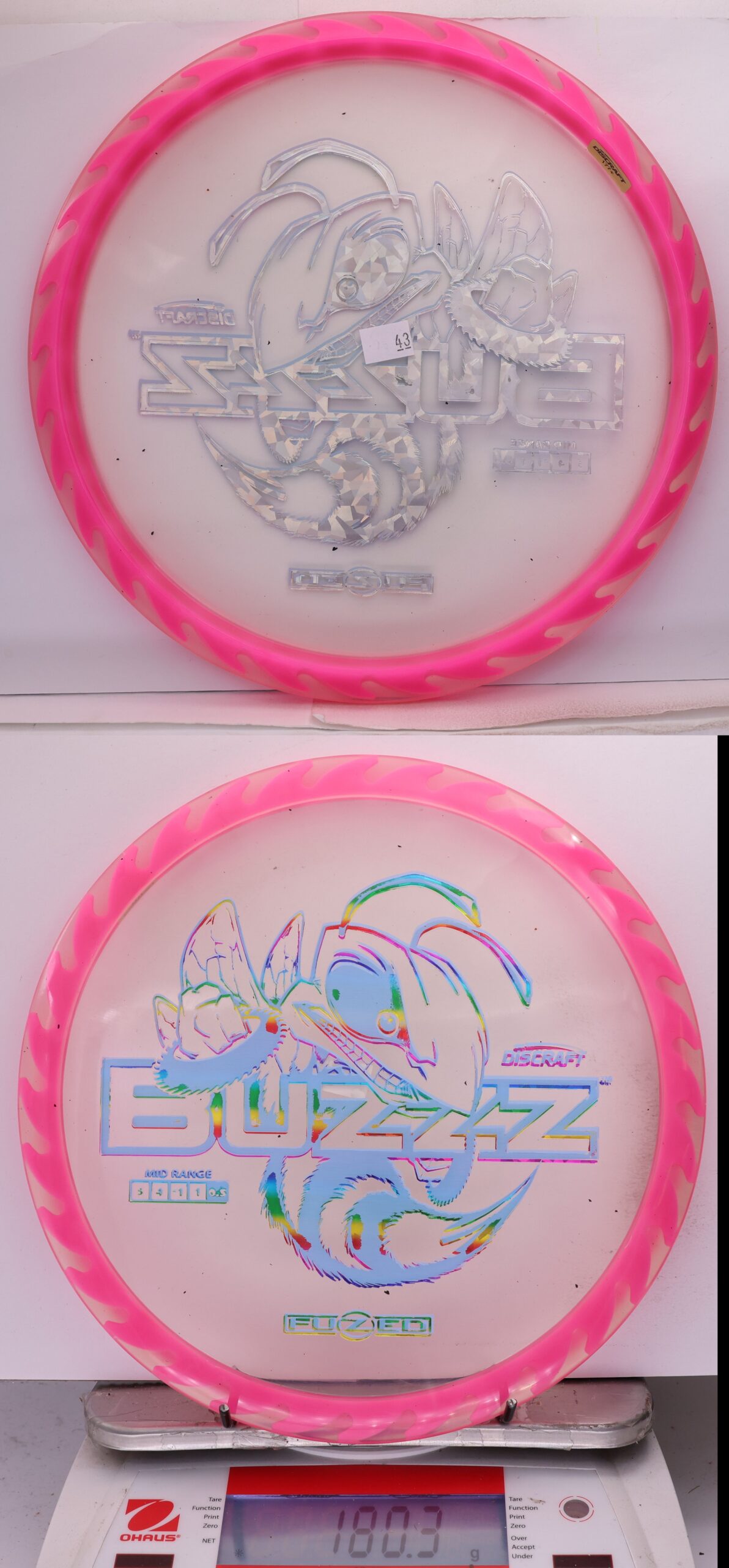 756267 X-Out Fuzed Line Buzzz - Buzzzsaw - #43 Clear-Pink, 180