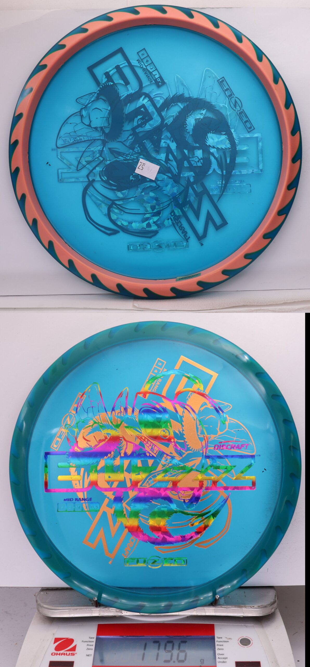 756410 X-Out Fuzed Line Buzzz - Buzzzsaw - #57 Blue-Salmon, 180