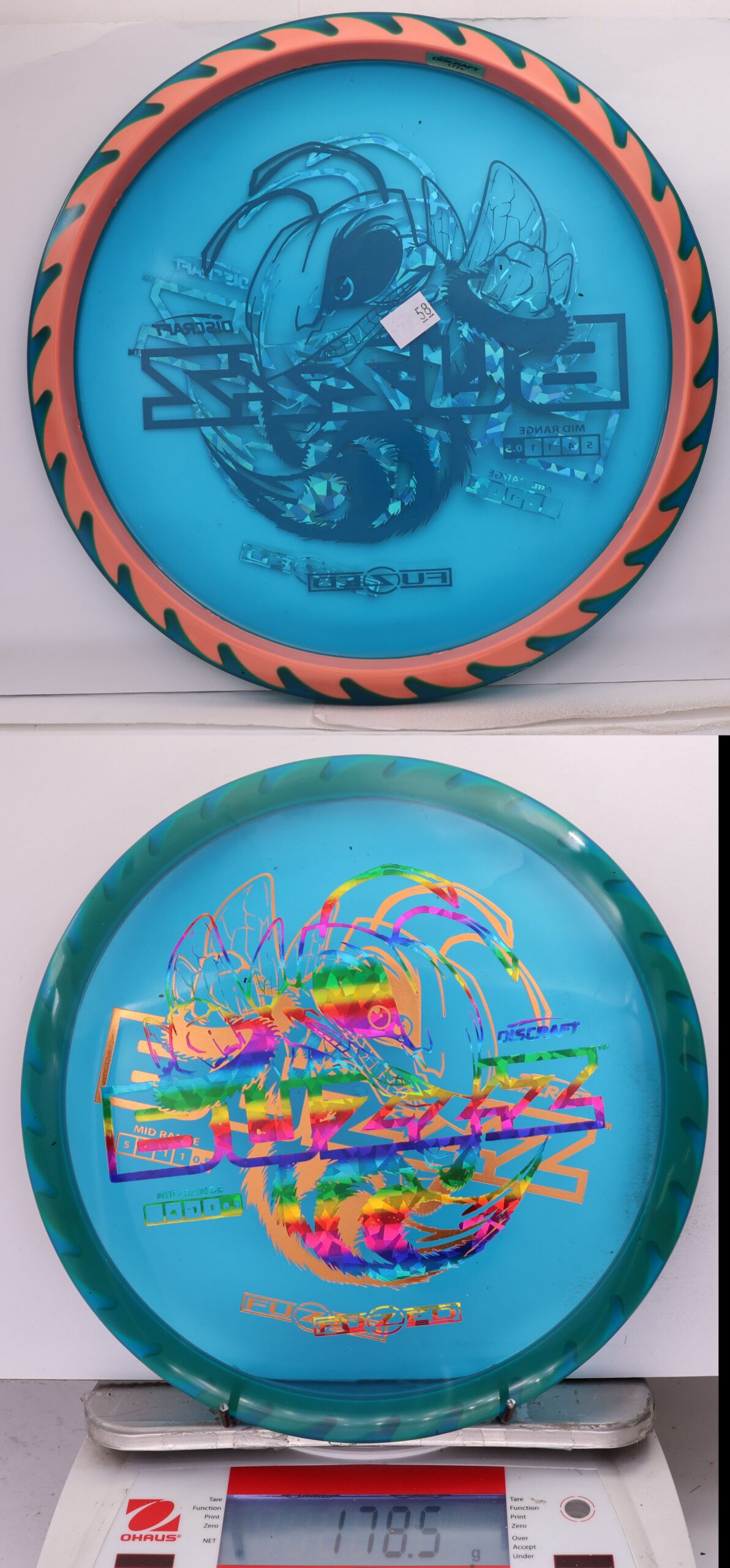 756411 X-Out Fuzed Line Buzzz - Buzzzsaw - #58 Blue-Salmon, 179