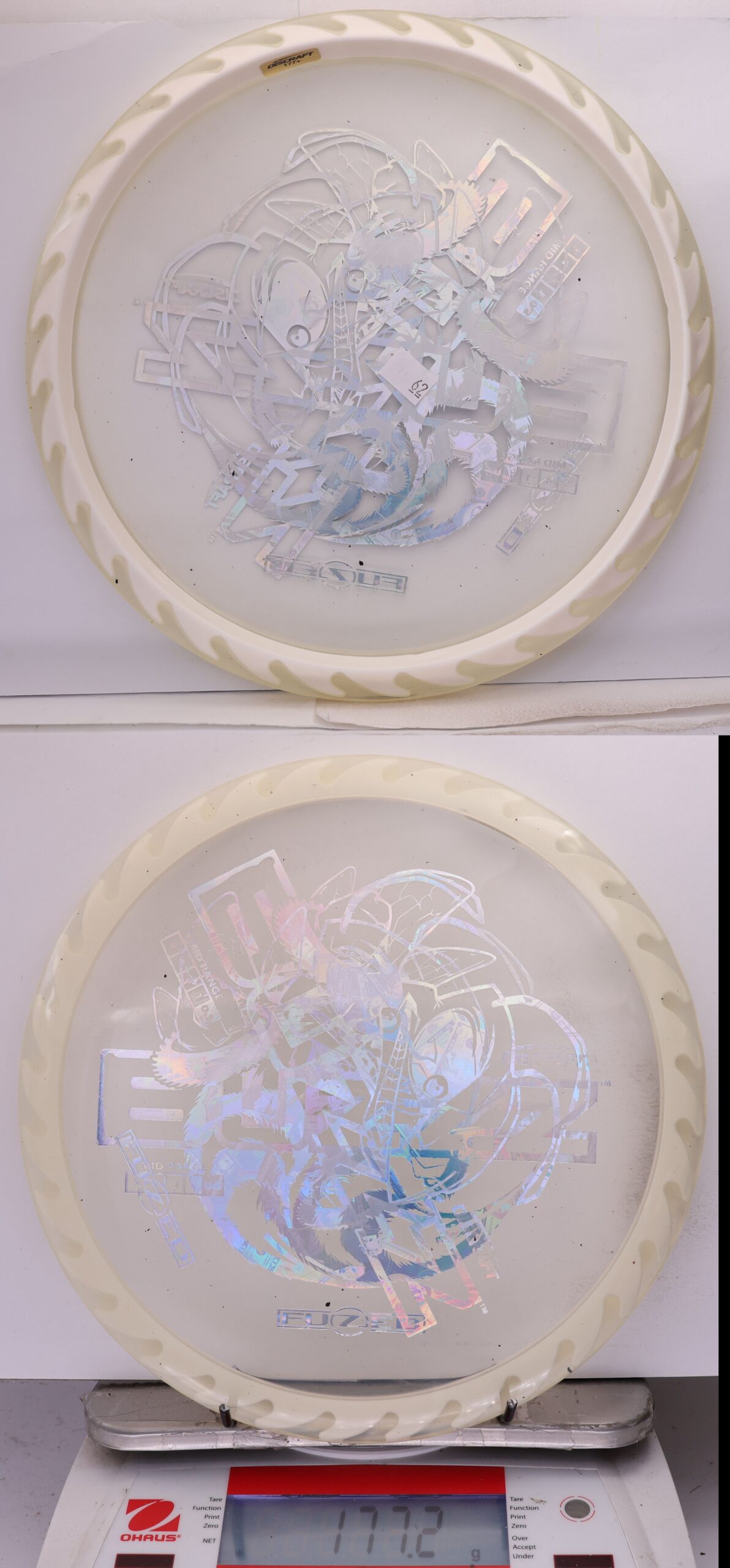 756458 X-Out Fuzed Line Buzzz - Buzzzsaw - #62 Clear-White, 177