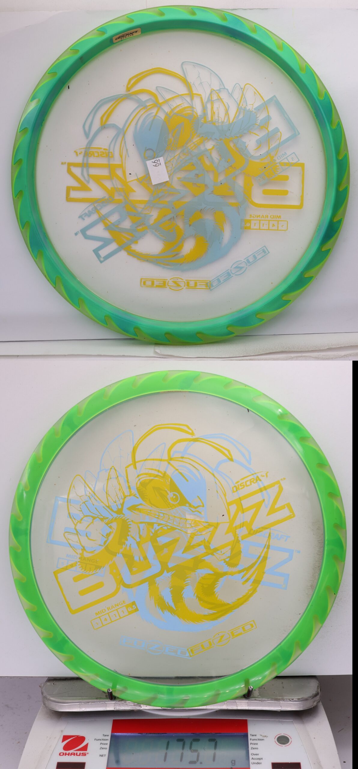 756505 X-Out Fuzed Line Buzzz - Buzzzsaw - #66 Clear-Green, 176