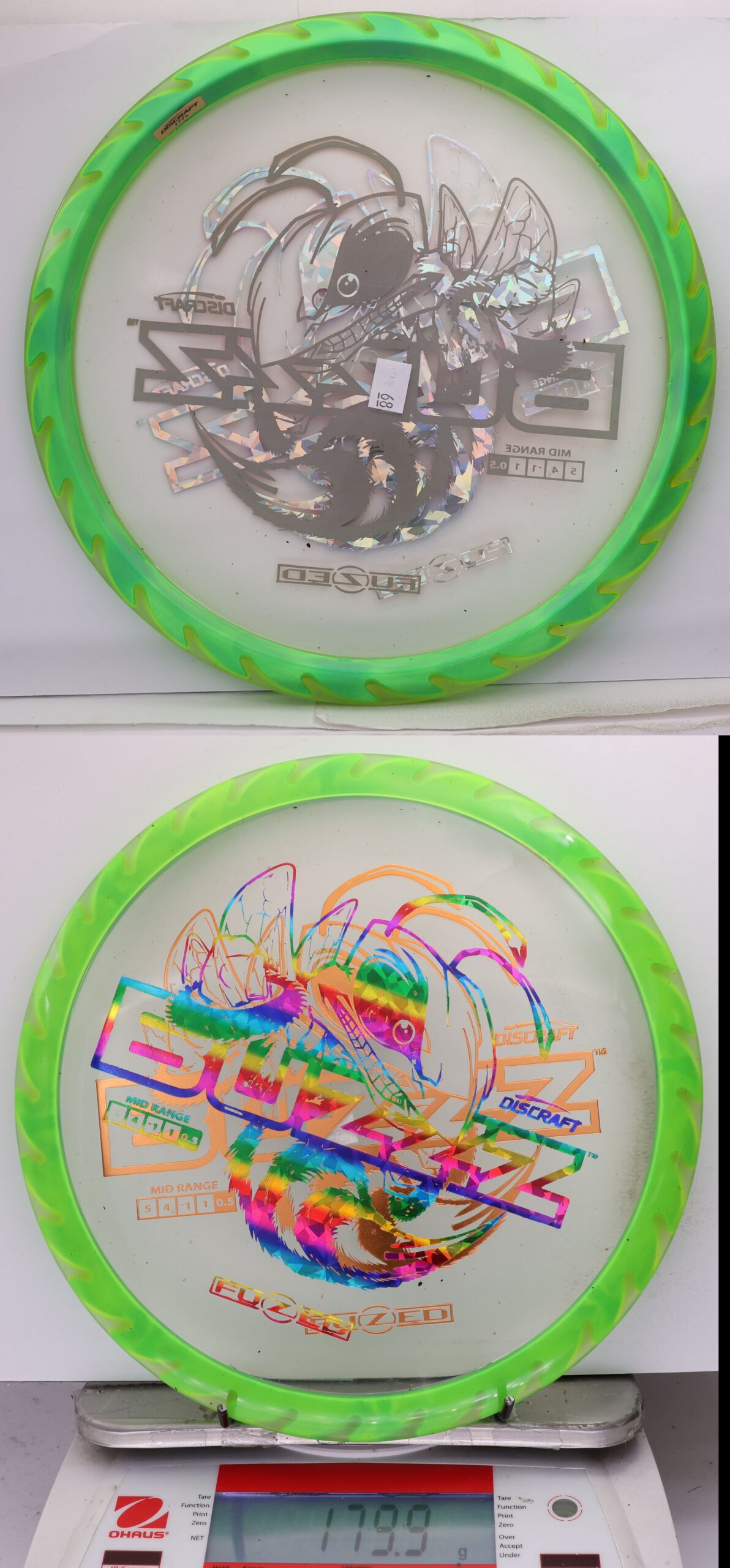 756507 X-Out Fuzed Line Buzzz - Buzzzsaw - #68 Clear-Green, 180