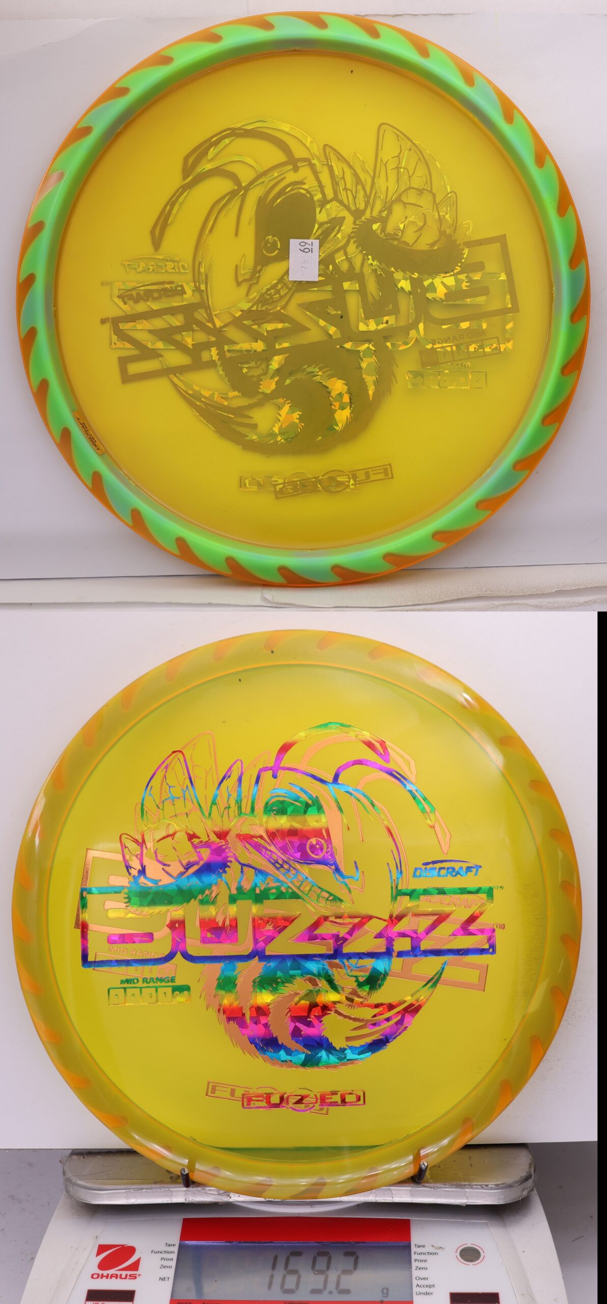 756551 X-Out Fuzed Line Buzzz - Buzzzsaw - #69 Yellow-Green, 169