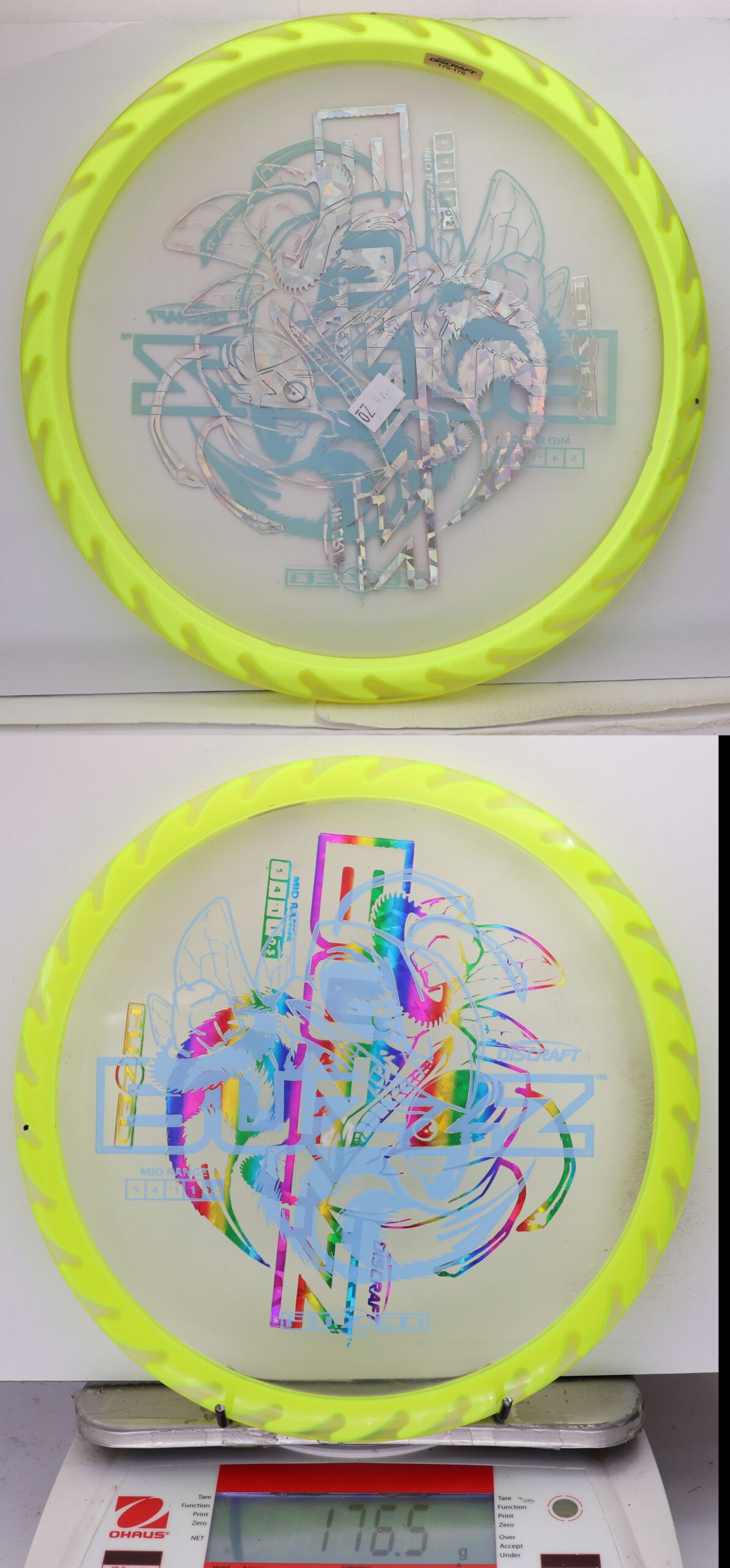 756552 X-Out Fuzed Line Buzzz - Buzzzsaw - #70 White-NYellow, 177