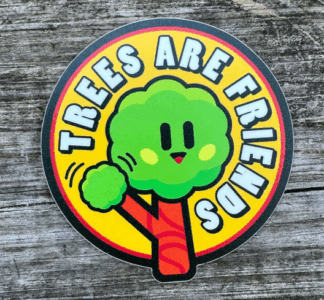 Trees are Friends Disc Golf Sticker