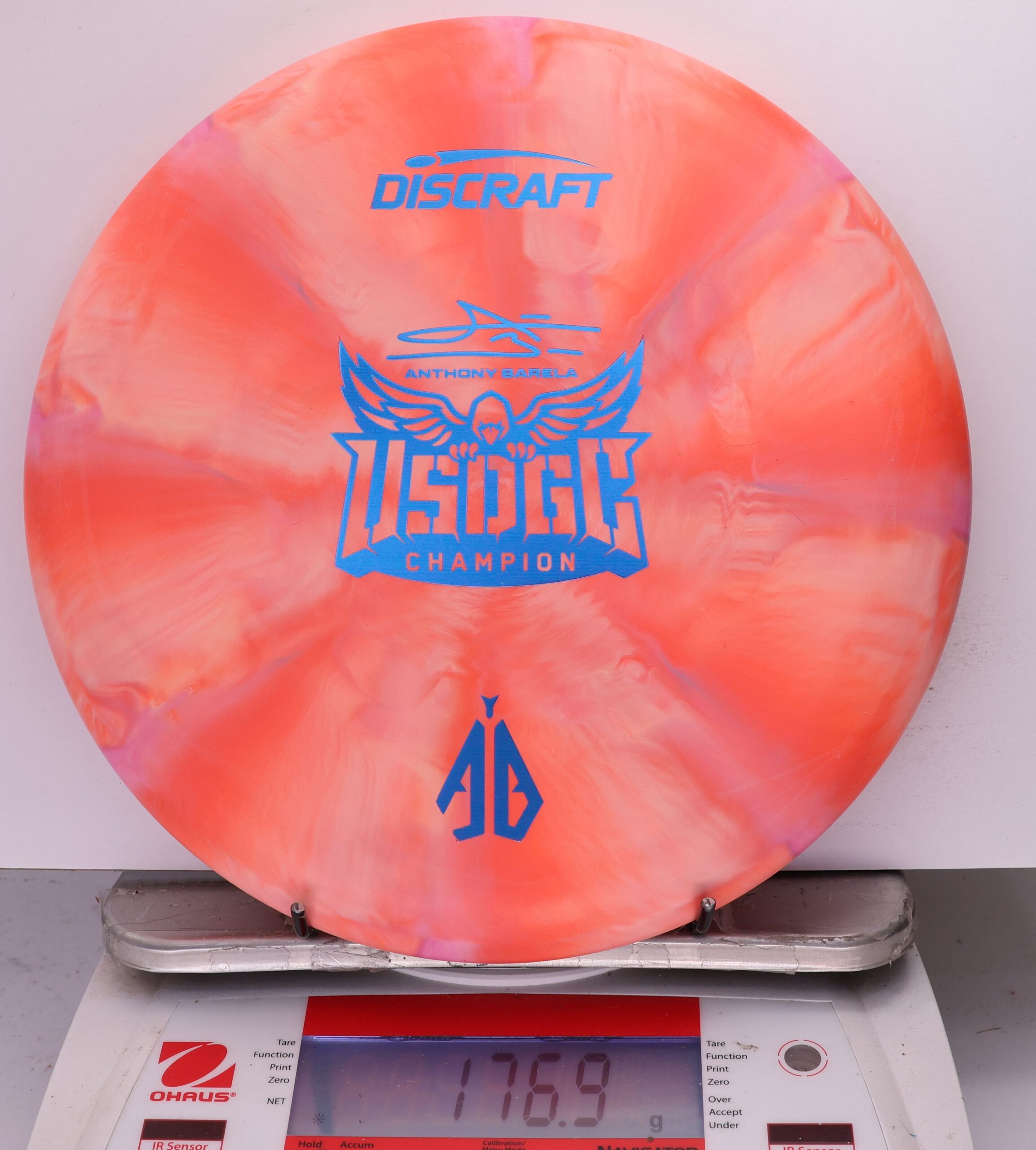 756879 Crazy Tuff Swirl Focus, Anthony Barela 2025 USDGC Champion - #78 OrangePink, 177