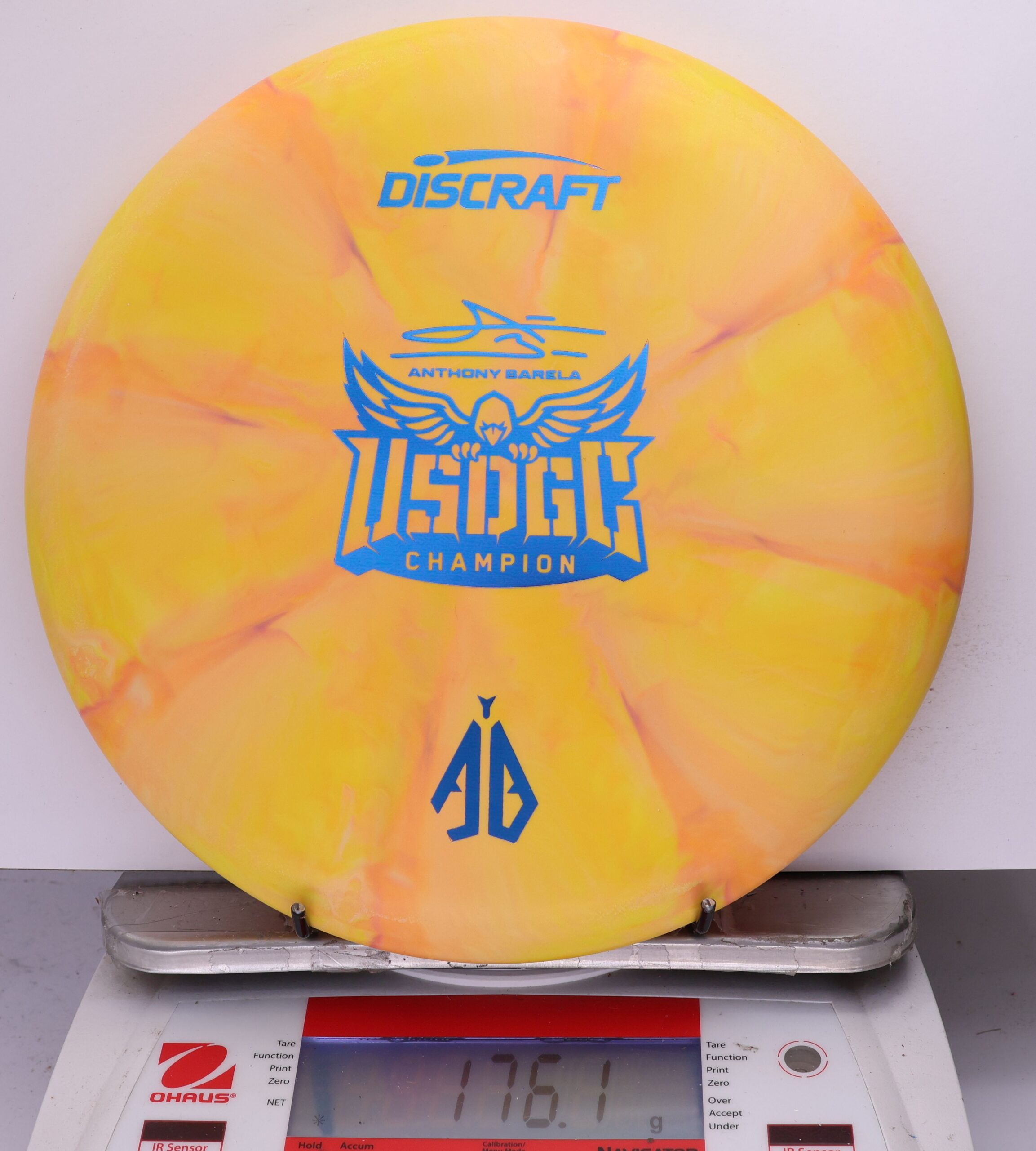 756889 Crazy Tuff Swirl Focus, Anthony Barela 2025 USDGC Champion - #80 Yellow, 176