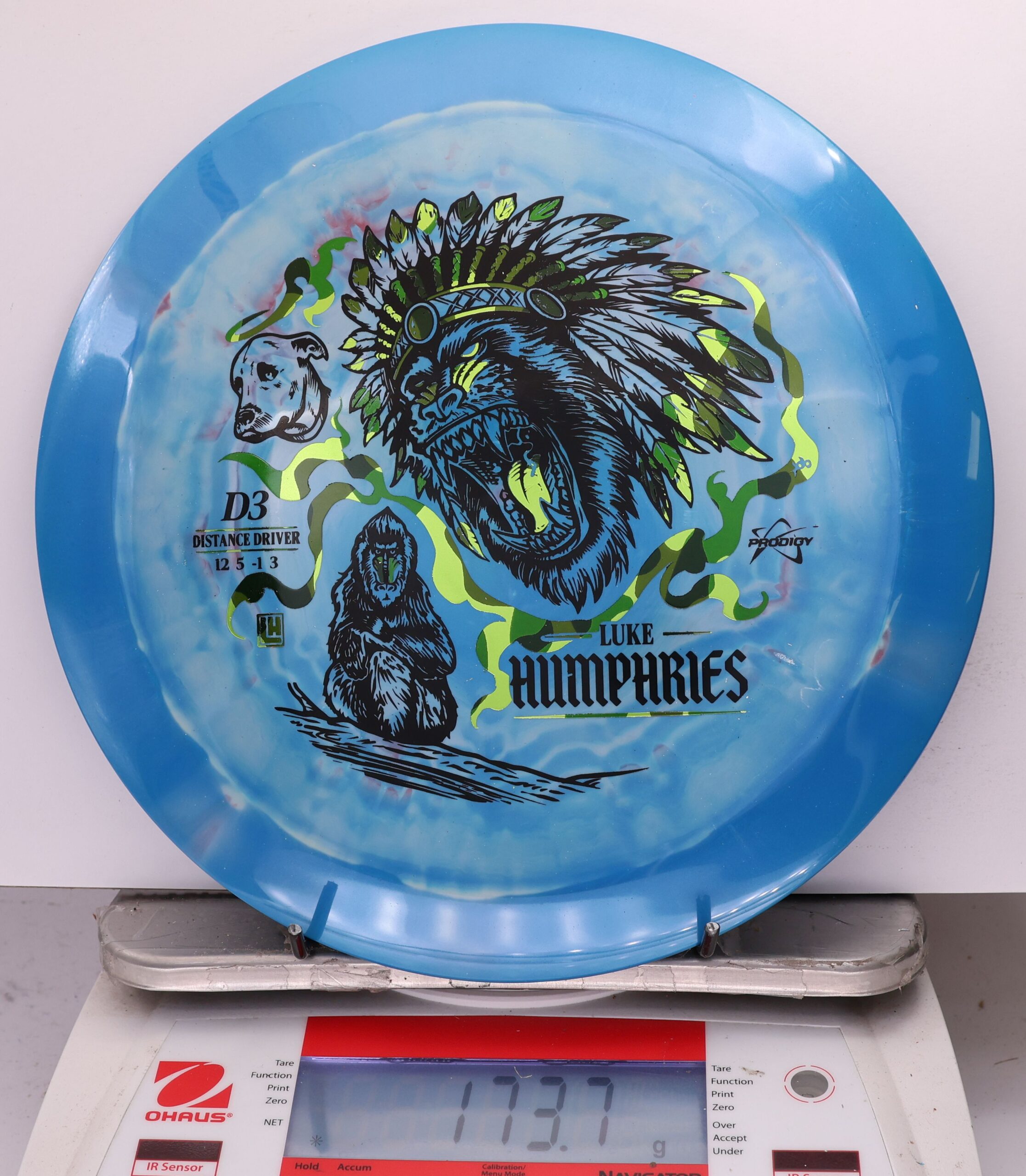 759417 Prodigy D3, 500 Spectrum Luke Humphries 2026 Signature Sereis - #02 Blue, 174