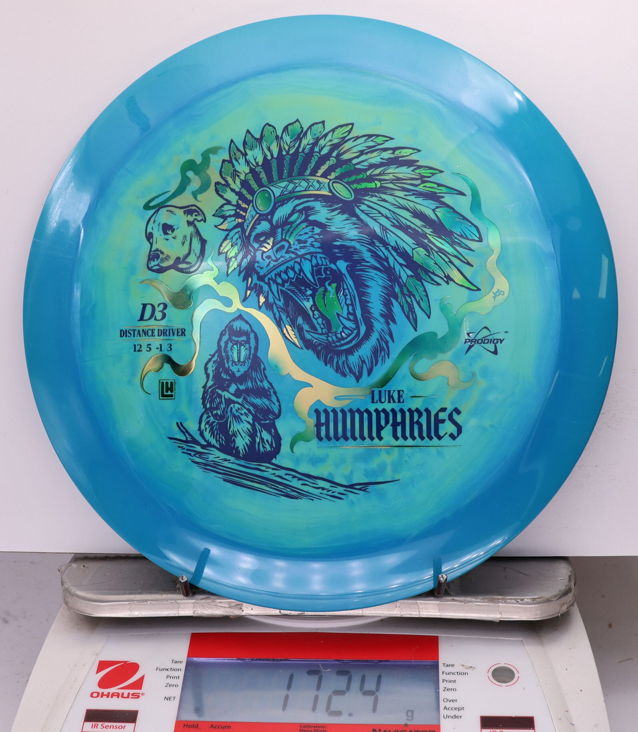 759419 Prodigy D3, 500 Spectrum Luke Humphries 2026 Signature Sereis - #04 BlueGreen, 172
