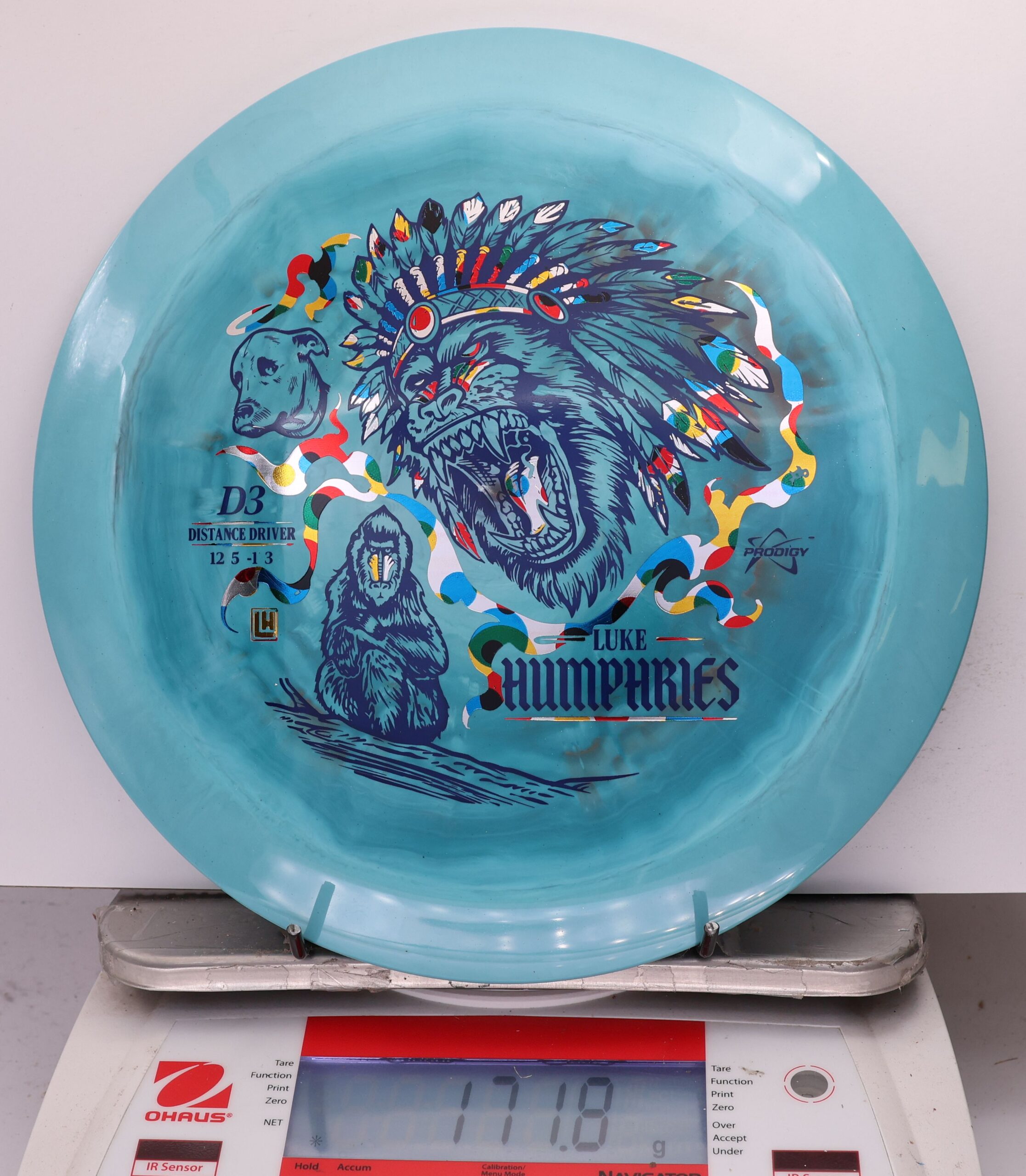 759420 Prodigy D3, 500 Spectrum Luke Humphries 2026 Signature Sereis - #05 Teal, 172