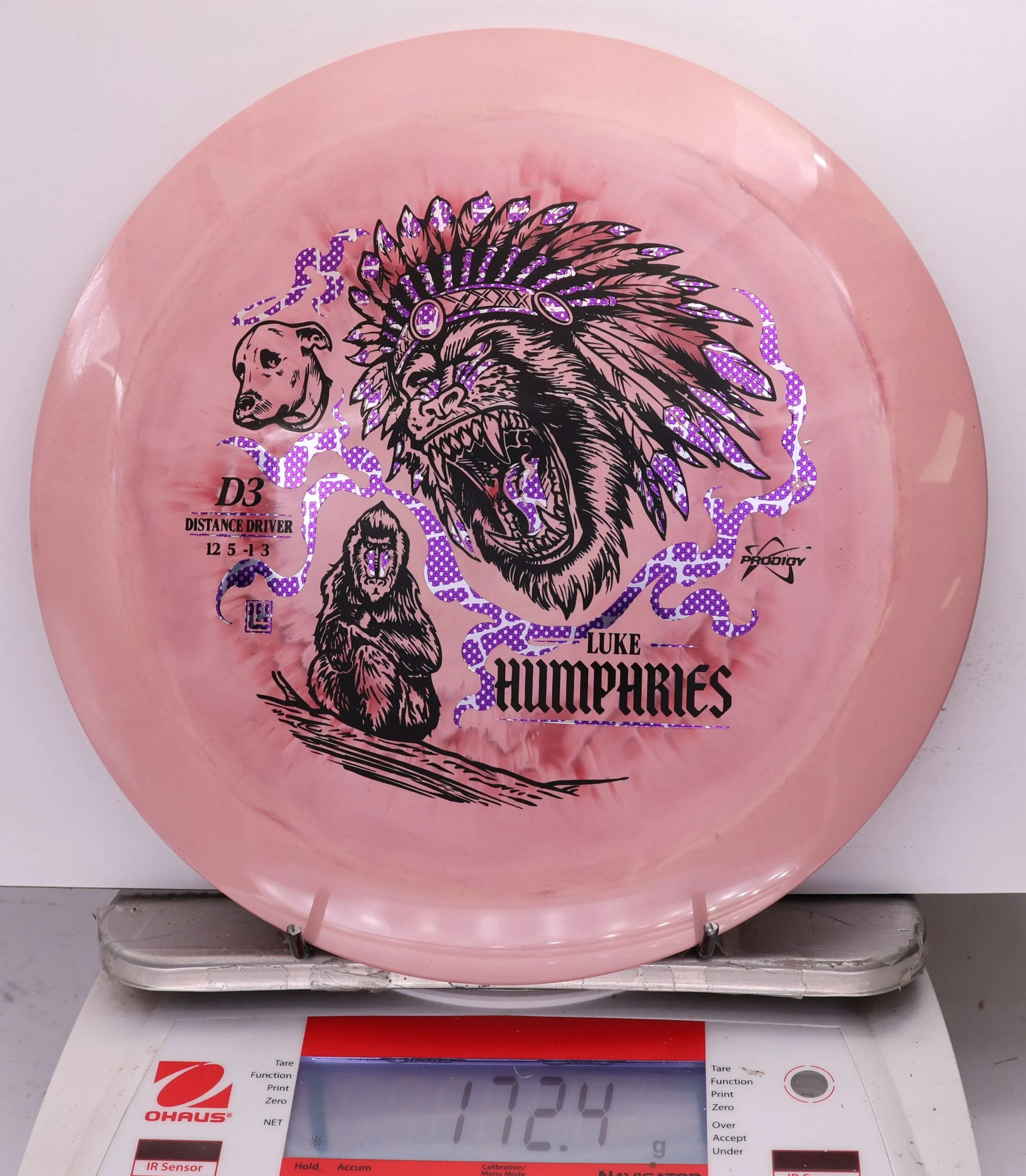 759436 Prodigy D3, 500 Spectrum Luke Humphries 2026 Signature Sereis - #07 Peach, 172