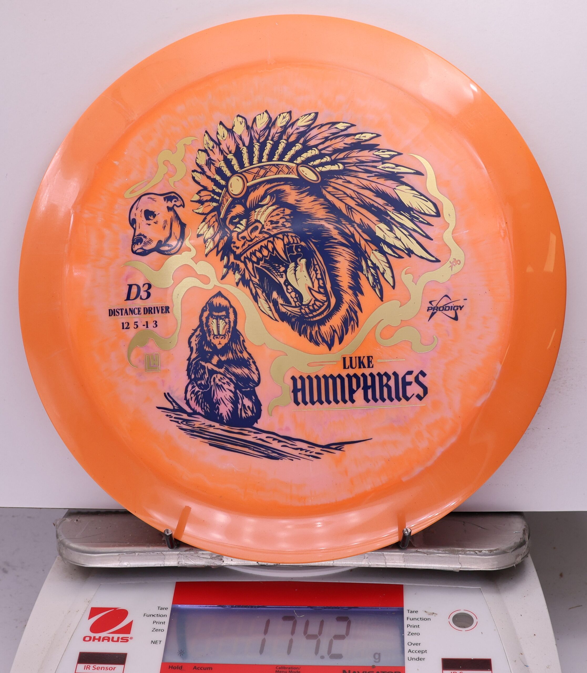 759439 Prodigy D3, 500 Spectrum Luke Humphries 2026 Signature Sereis - #10 Orange, 174
