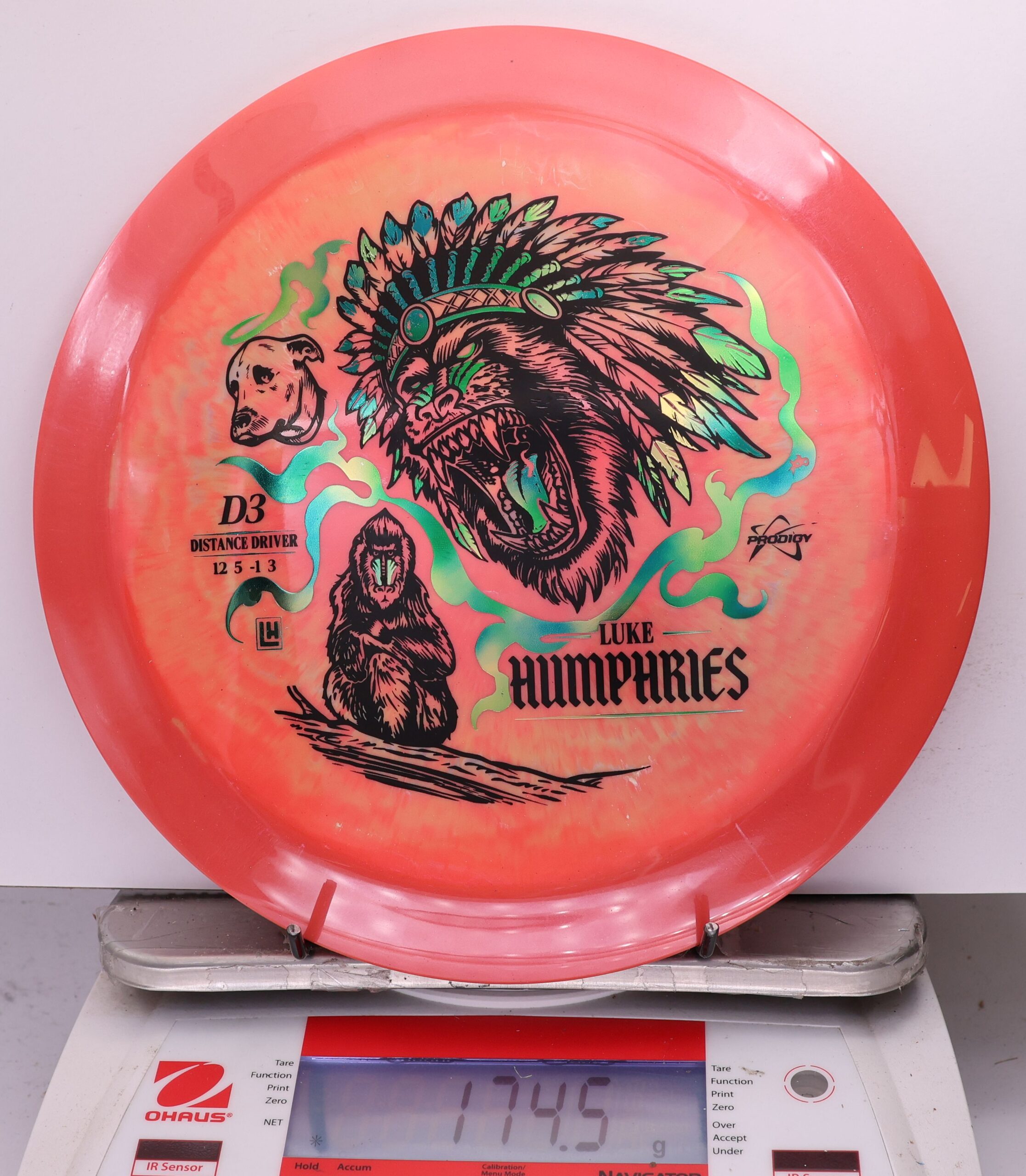 759440 Prodigy D3, 500 Spectrum Luke Humphries 2026 Signature Sereis - #11 RedOrange, 175