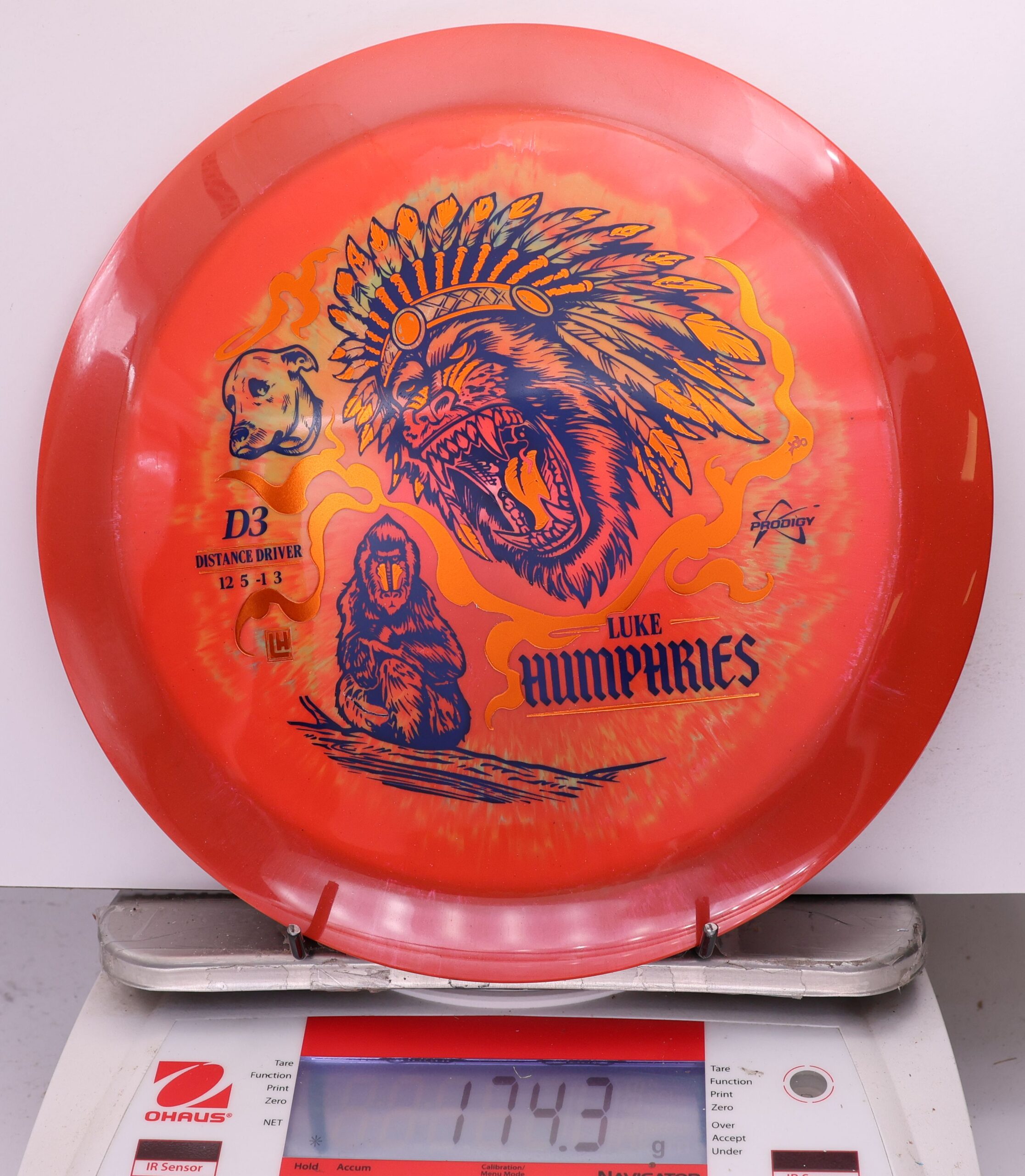 759455 Prodigy D3, 500 Spectrum Luke Humphries 2026 Signature Sereis - #12 RedOrange, 174