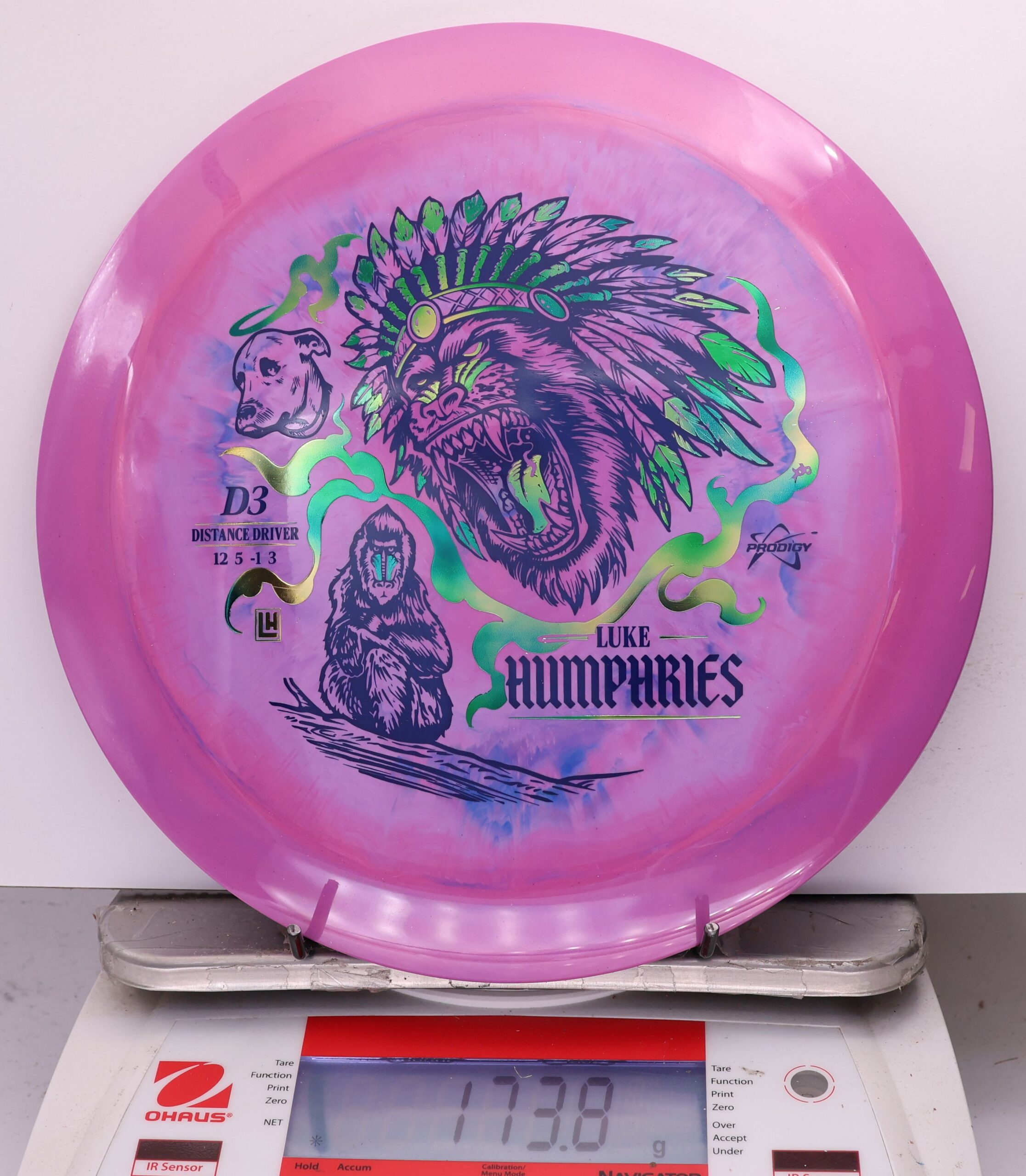 759457 Prodigy D3, 500 Spectrum Luke Humphries 2026 Signature Sereis - #14 Magenta, 174