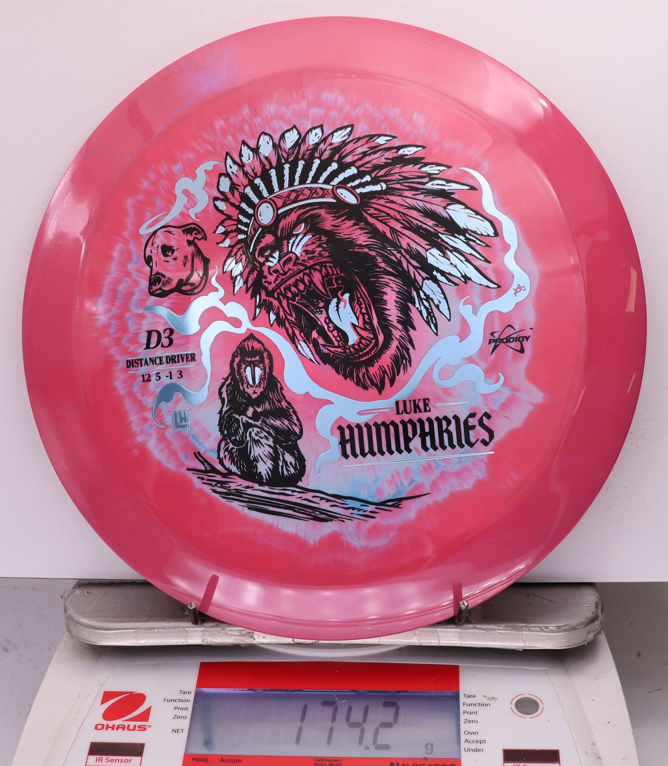 759458 Prodigy D3, 500 Spectrum Luke Humphries 2026 Signature Sereis - #15 Red, 174