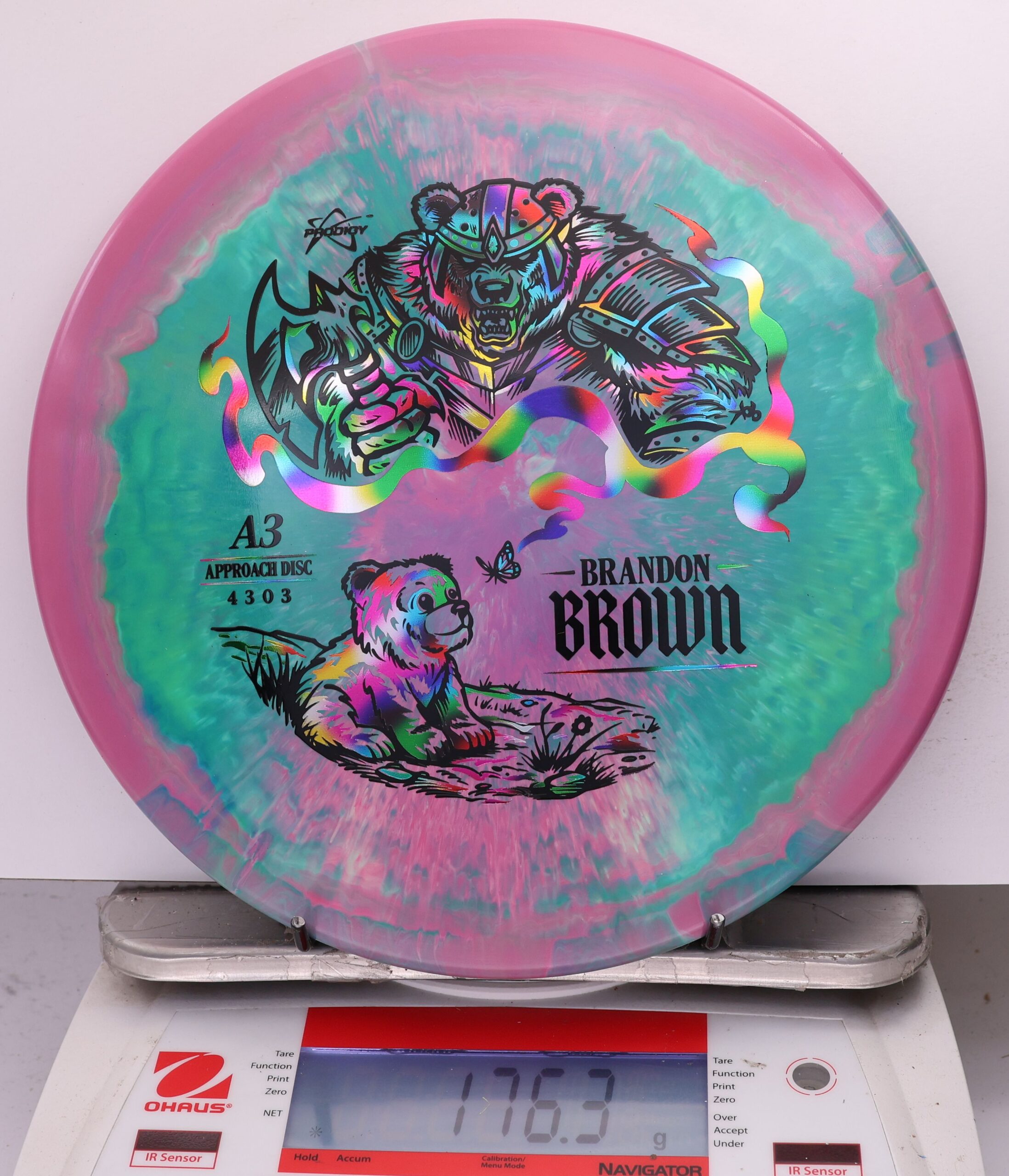 759665 Prodigy A3, 500 Spectrum Brandon Brown 2026 Signature Series - #07 PinkGreen, 176