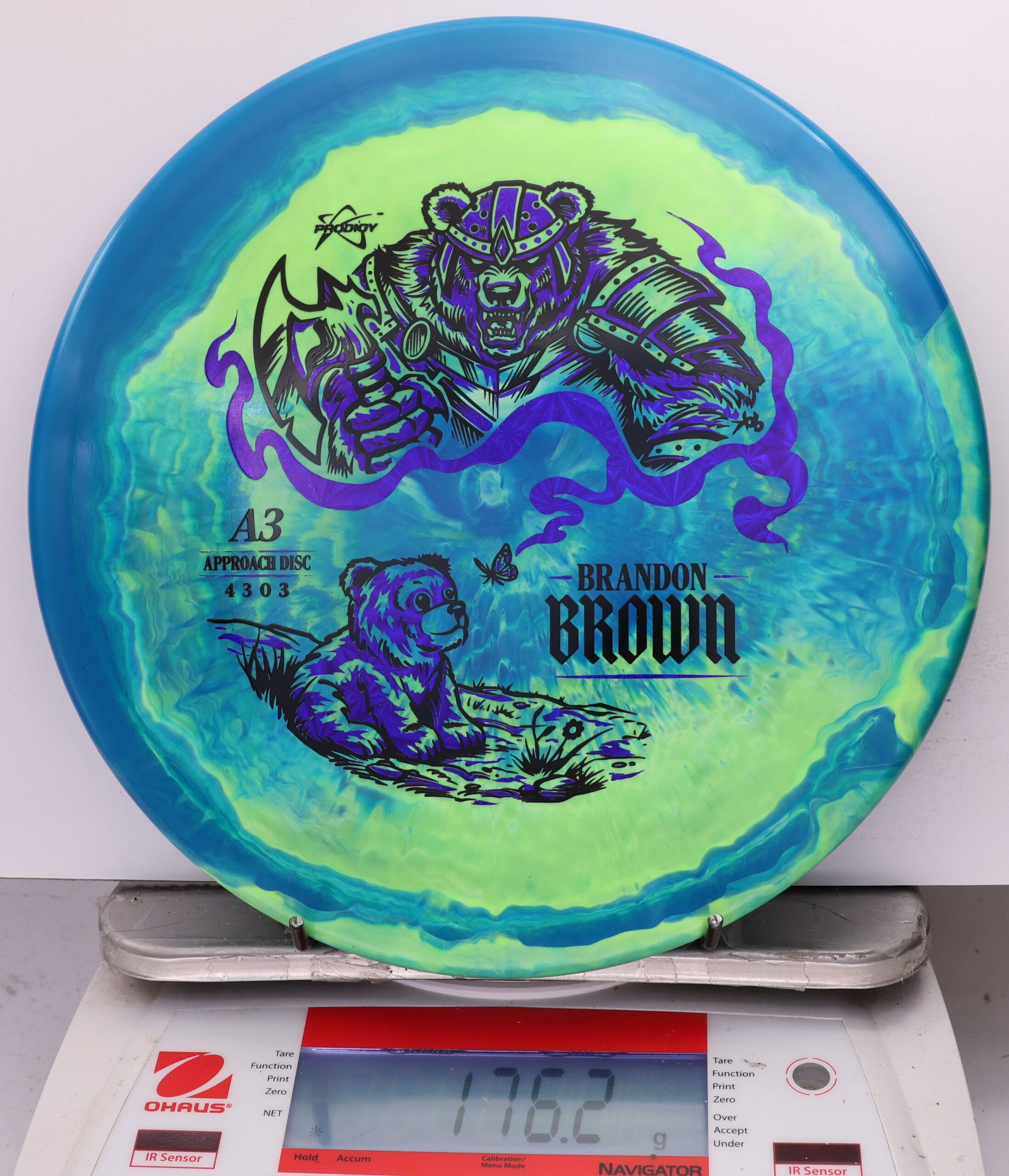 759666 Prodigy A3, 500 Spectrum Brandon Brown 2026 Signature Series - #08 BlueLtGreen, 176