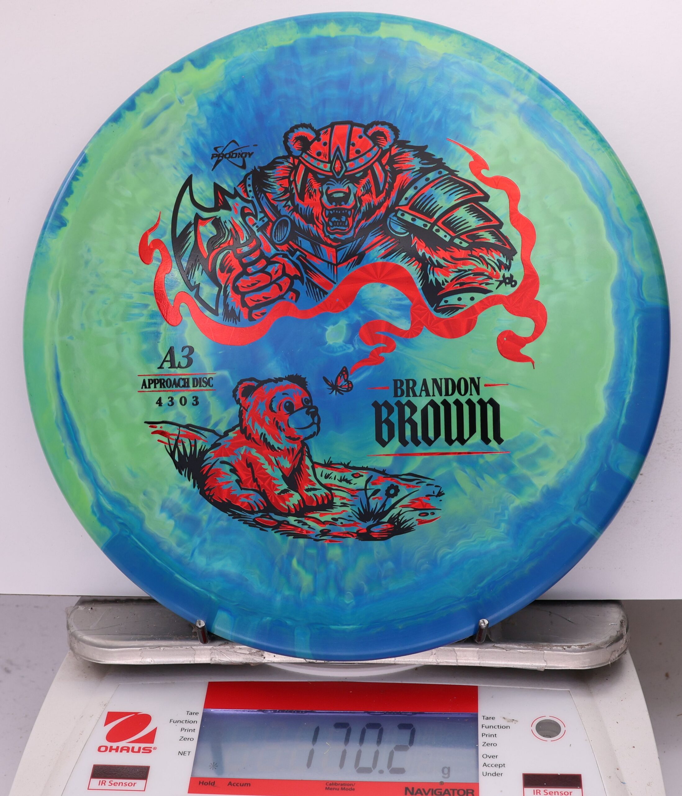 759667 Prodigy A3, 500 Spectrum Brandon Brown 2026 Signature Series - #09 GreenBlue, 170