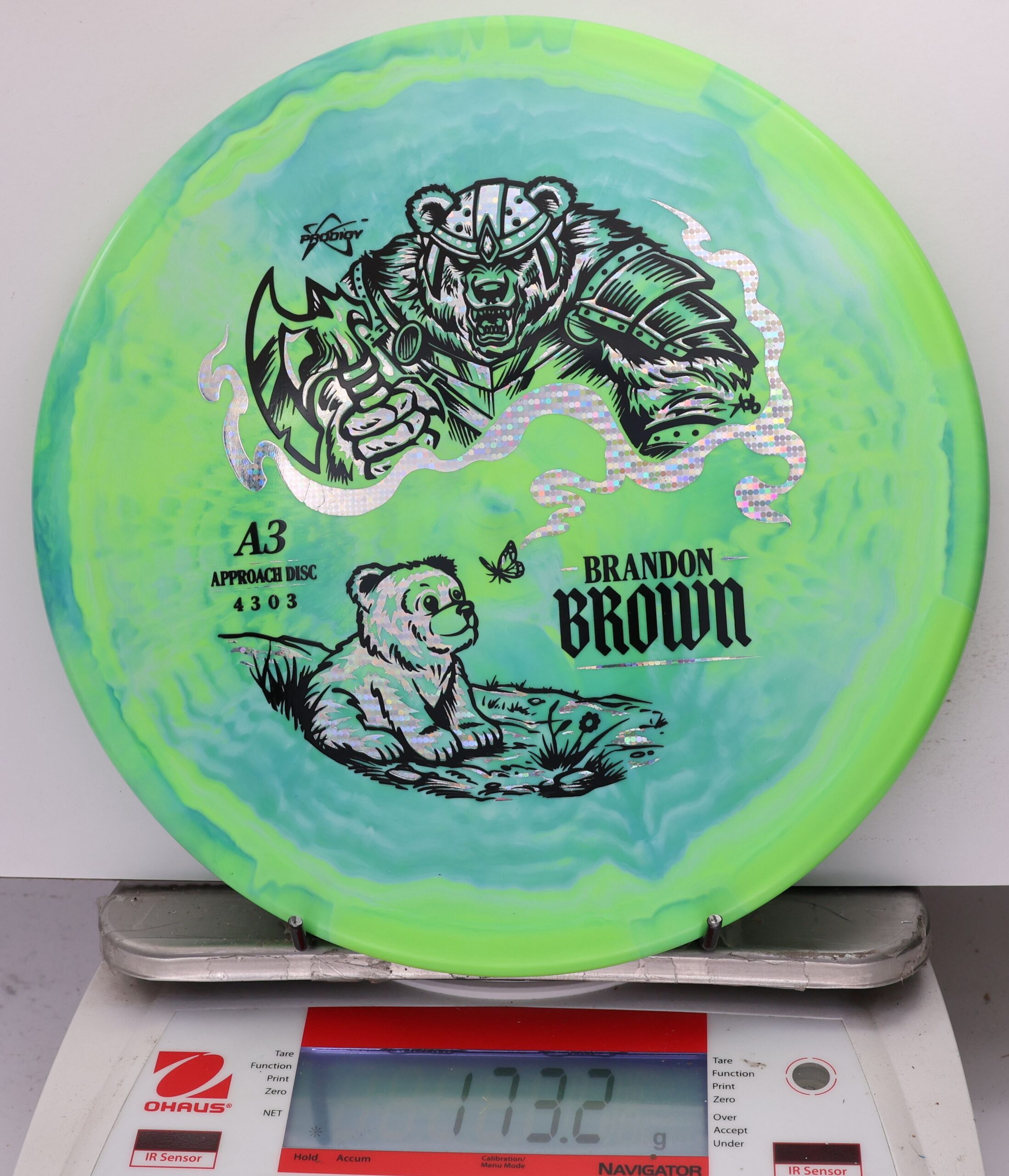 759684 Prodigy A3, 500 Spectrum Brandon Brown 2026 Signature Series - #12 NGreen, 173