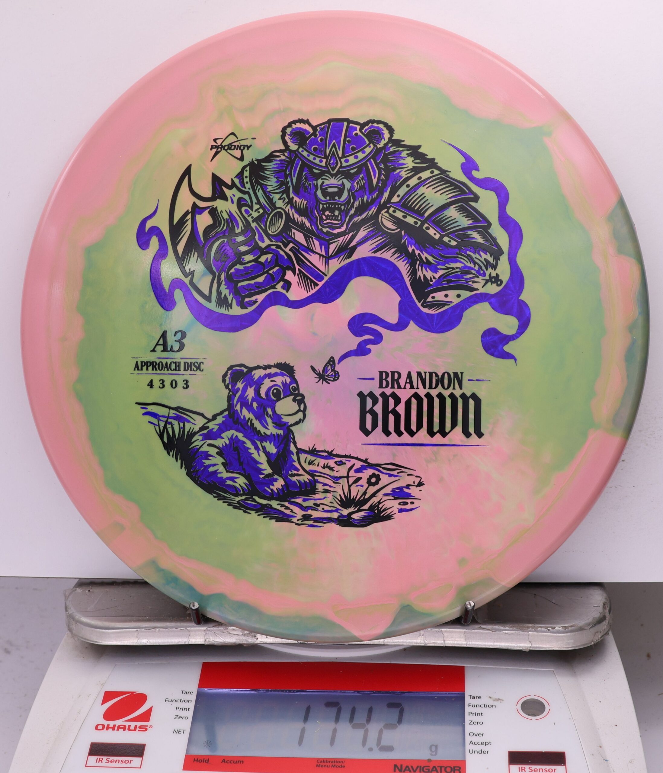 759685 Prodigy A3, 500 Spectrum Brandon Brown 2026 Signature Series - #13 PinkGreen, 174